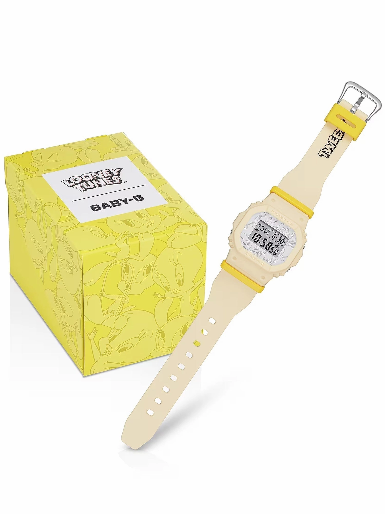 NEW Casio Baby-G TWEETY LOONEY TUNES Lmtd Edtn Digital Womens Watch BGD565TW-5