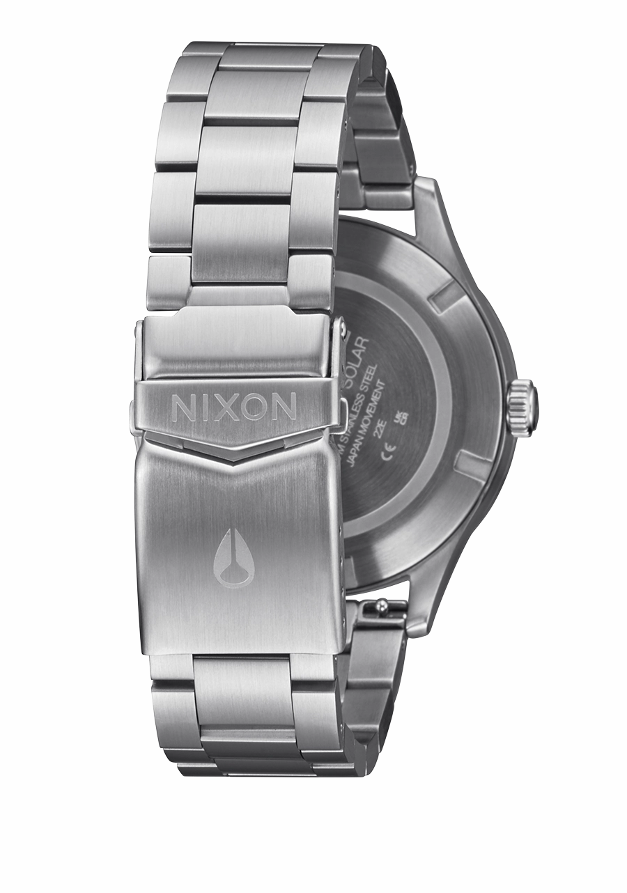 Nixon Sentry Solar Stainless Steel Blue Dial Mens Watch A1346-5091-00