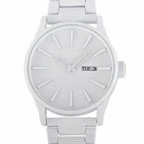Nixon Sentry SS 42 mm All White Stainless Steel Watch A356 126