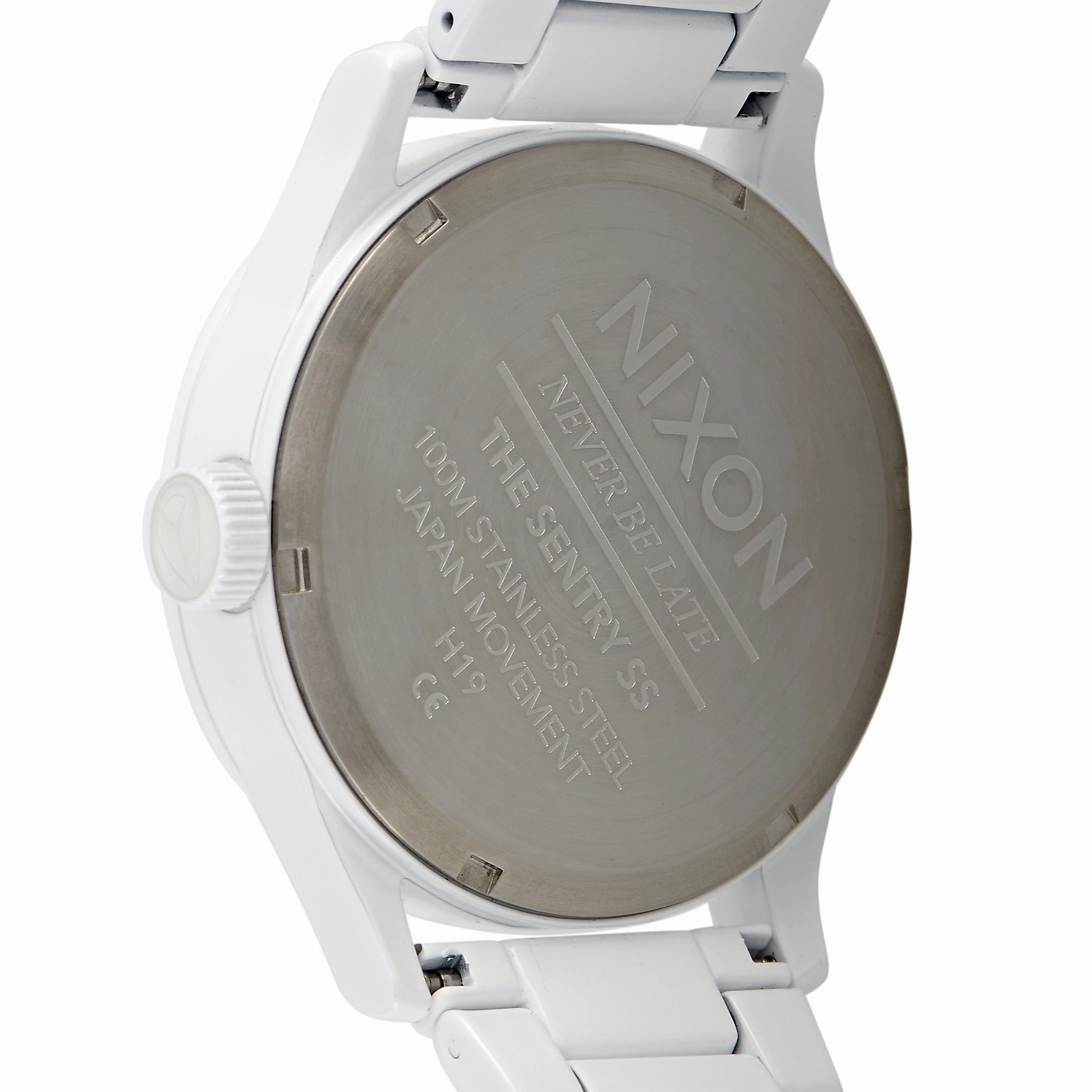 Nixon Sentry SS 42 mm All White Stainless Steel Watch A356 126