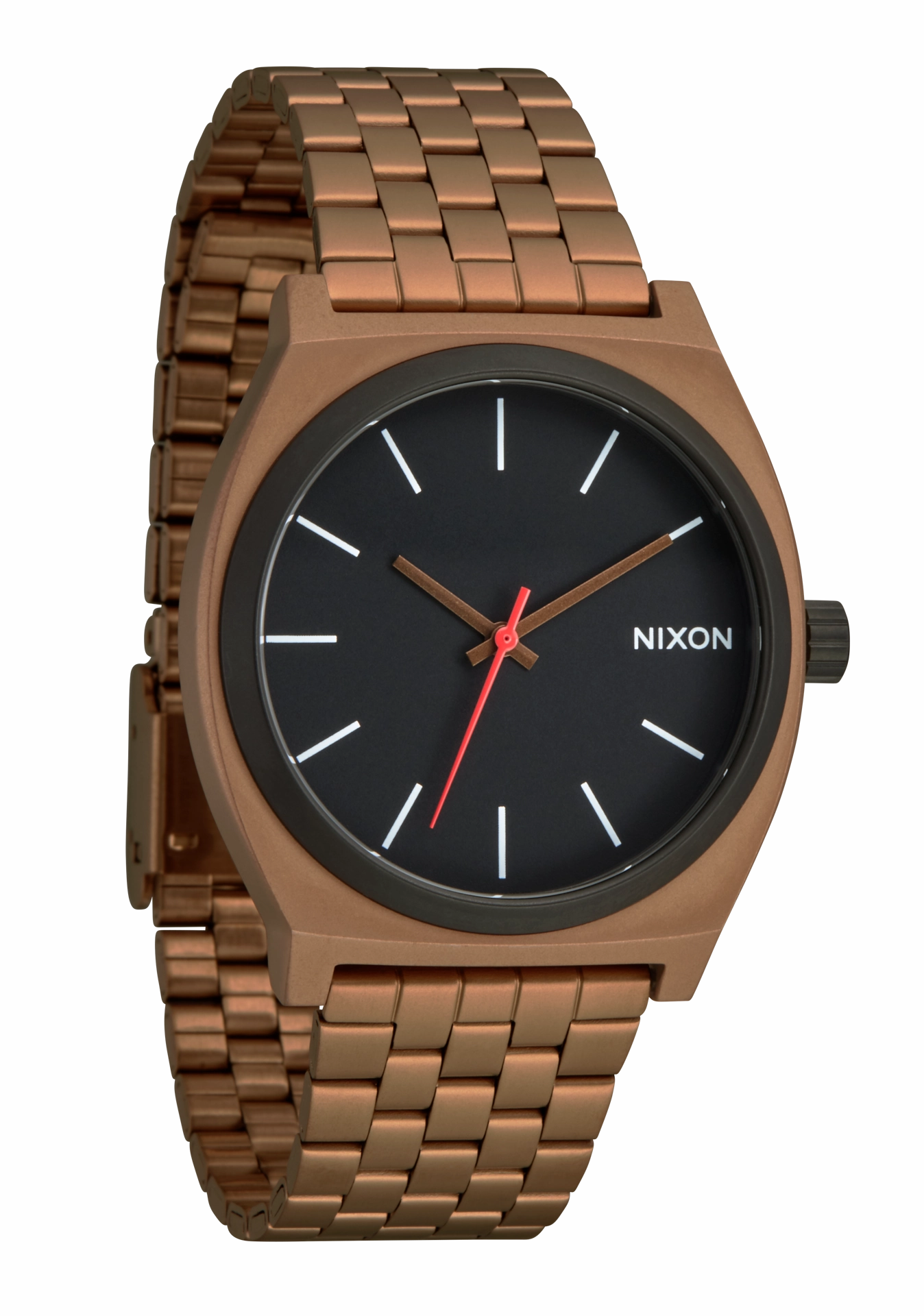 Nixon Time Teller Stainless Steel Black Dial Mens Watch A045-5145-00