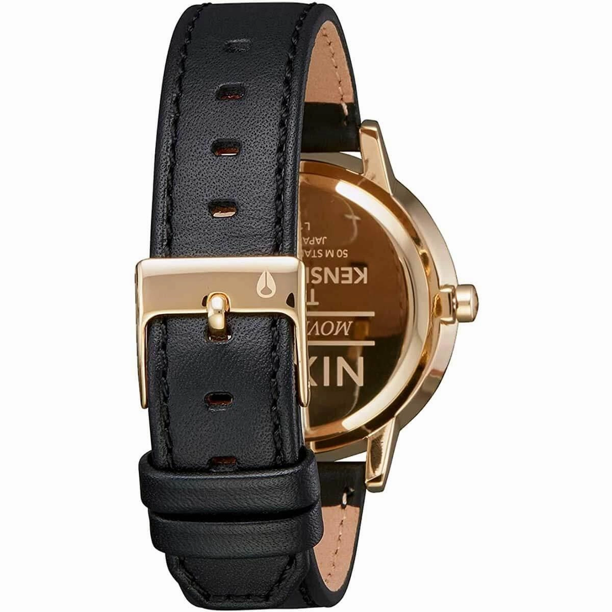 Nixon Women's Quartz Watch - Kensington Black Dial Leather Strap SS Case | A1082879