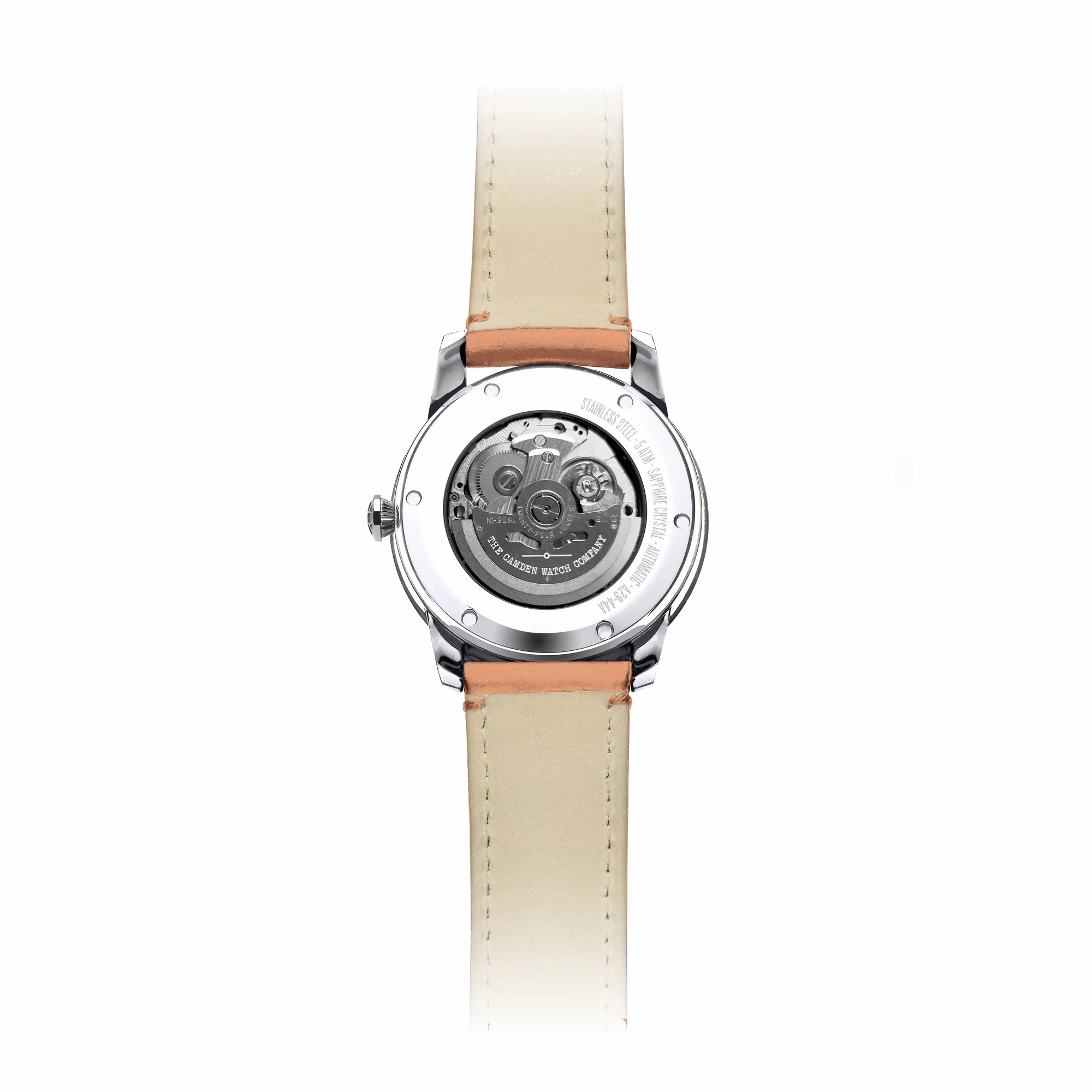 No.29 Automatic Steel, Navy and Tan