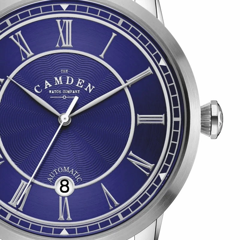 No.29 Automatic Steel, Navy and Tan