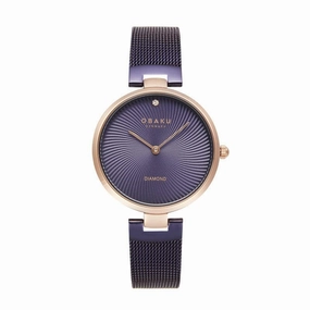 Obaku Diamant Violet - Blue Dial Ladies Watch V256LXVQMQ