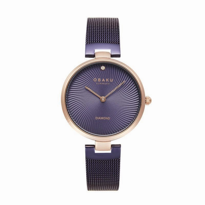 Obaku Diamant Violet - Blue Dial Ladies Watch V256LXVQMQ
