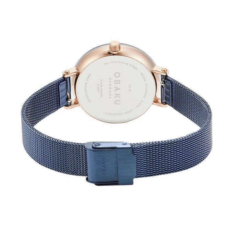 Obaku Lilje Ocean - Blue Dial Ladies Watch V299LXVLML-EJBVL