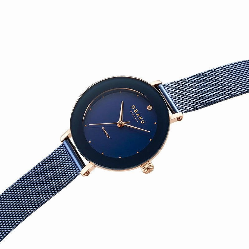 Obaku Lilje Ocean - Blue Dial Ladies Watch V299LXVLML-EJBVL