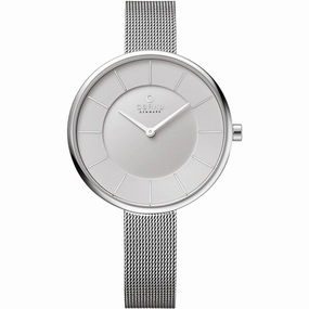 Obaku Women's Watch - Sand Quartz White Dial Stainless Steel Bracelet | V185LXCIMC