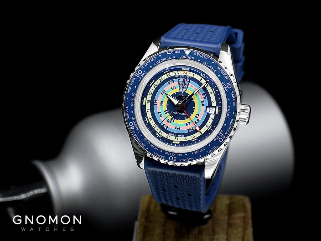 Ocean Star Decompression Worldtimer GMT Blue - Special Edition Ref. M026.829.17.041.00