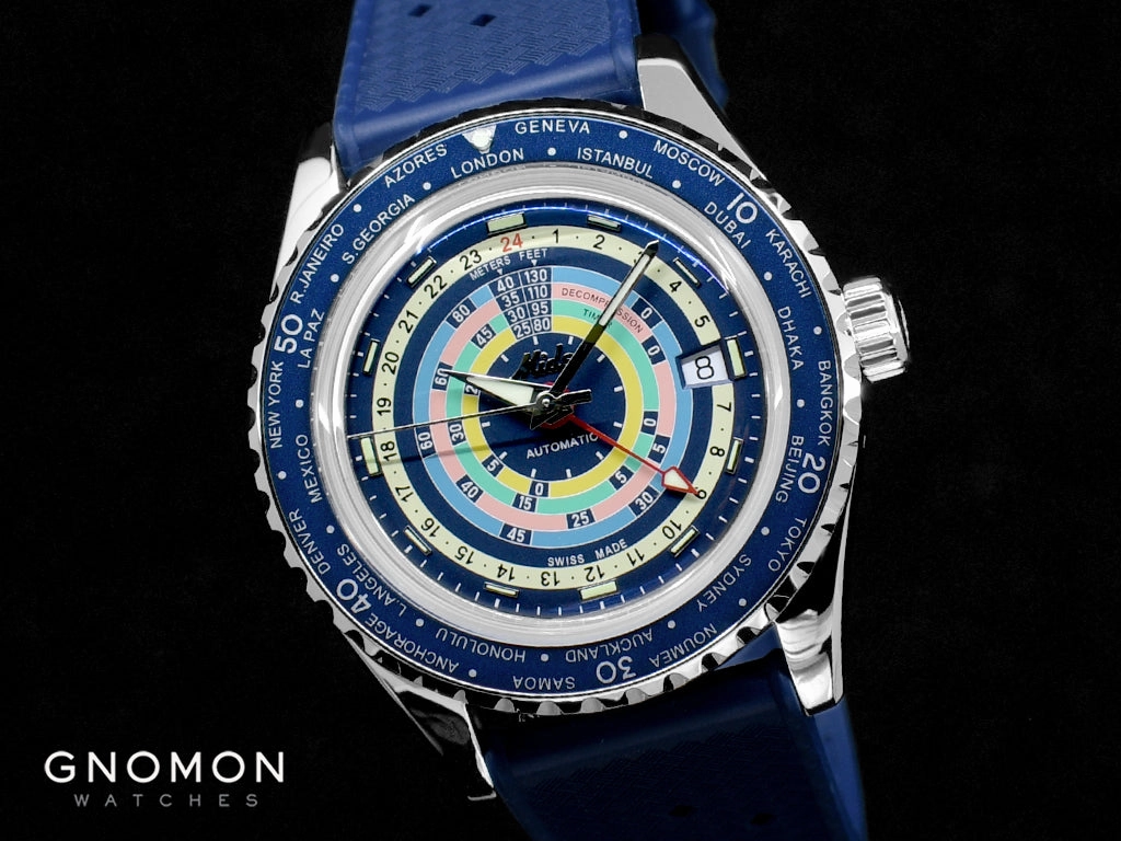 Ocean Star Decompression Worldtimer GMT Blue - Special Edition Ref. M026.829.17.041.00