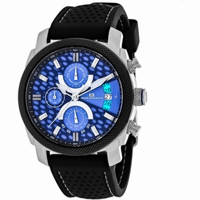 Oceanaut Men's Watch - Kryptonite Quartz Blue Dial Black Rubber Strap | OC2320