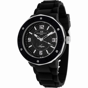 Oceanaut Women's Watch - Acqua Quartz Black Dial Rubber Strap | OC0219