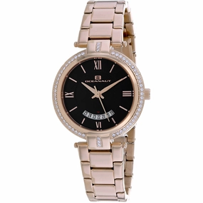 Oceanaut Women's Watch - Amaya Black Dial Plated Stainless Steel Bracelet | OC0292