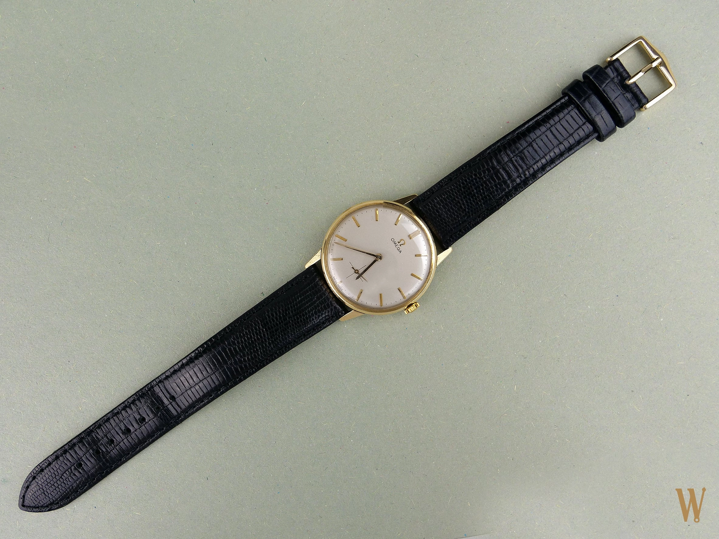 Omega 14ct gold dress watch