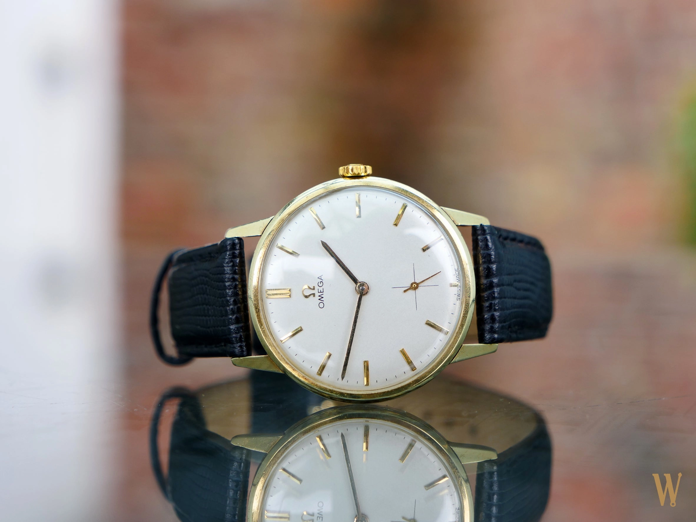 Omega 14ct gold dress watch