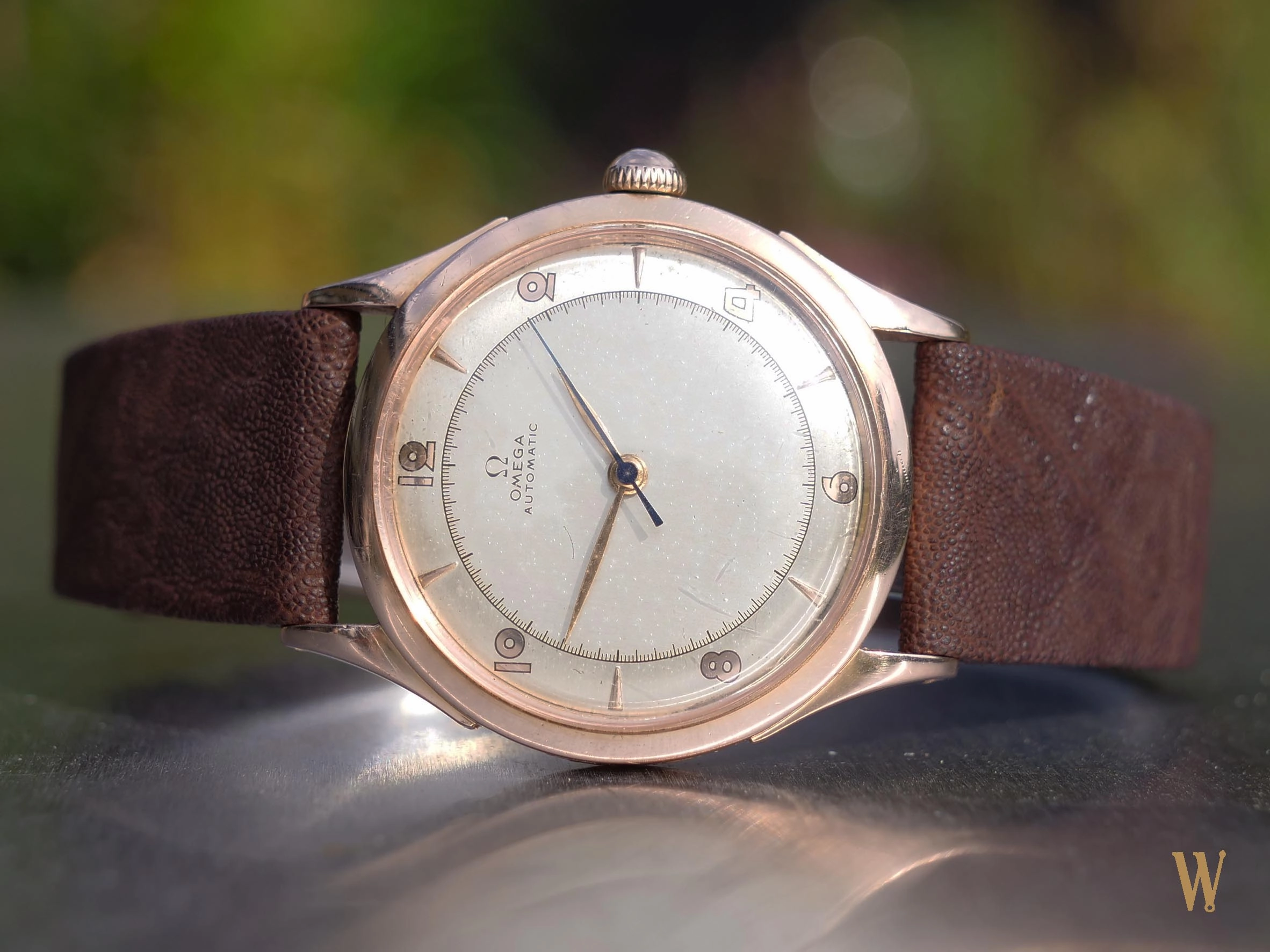 Omega 14ct rose Gold Automatic Gents Dress Watch