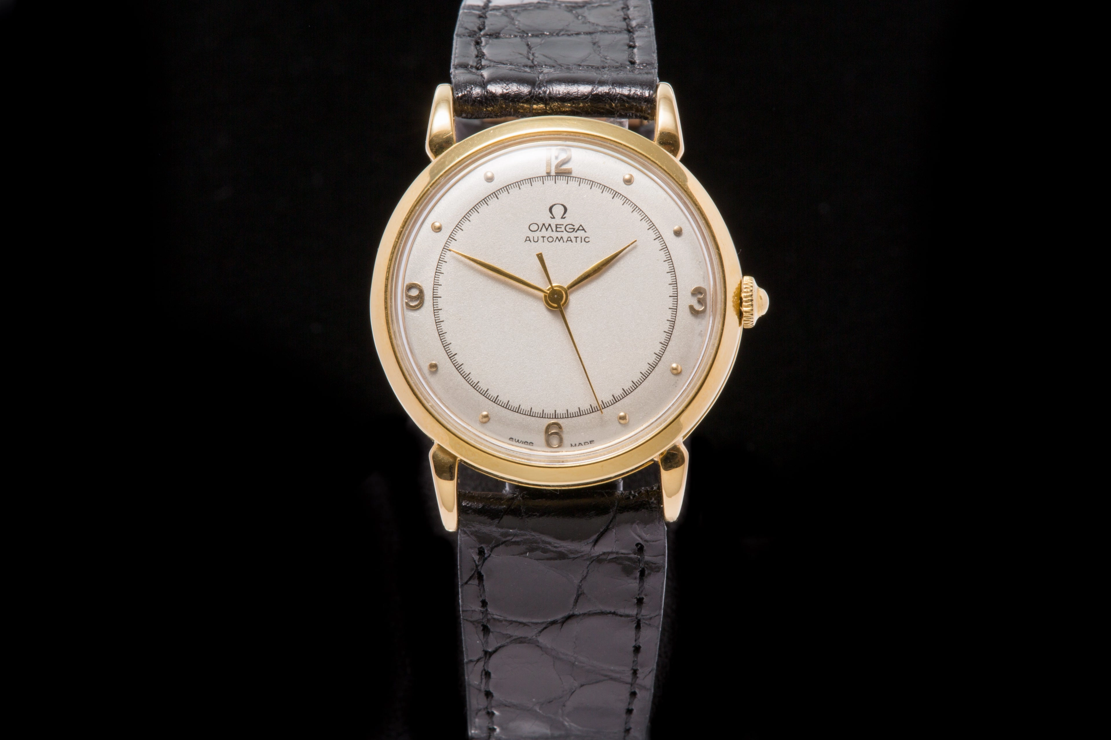 Omega 18ct gold gents automatic dress watch
