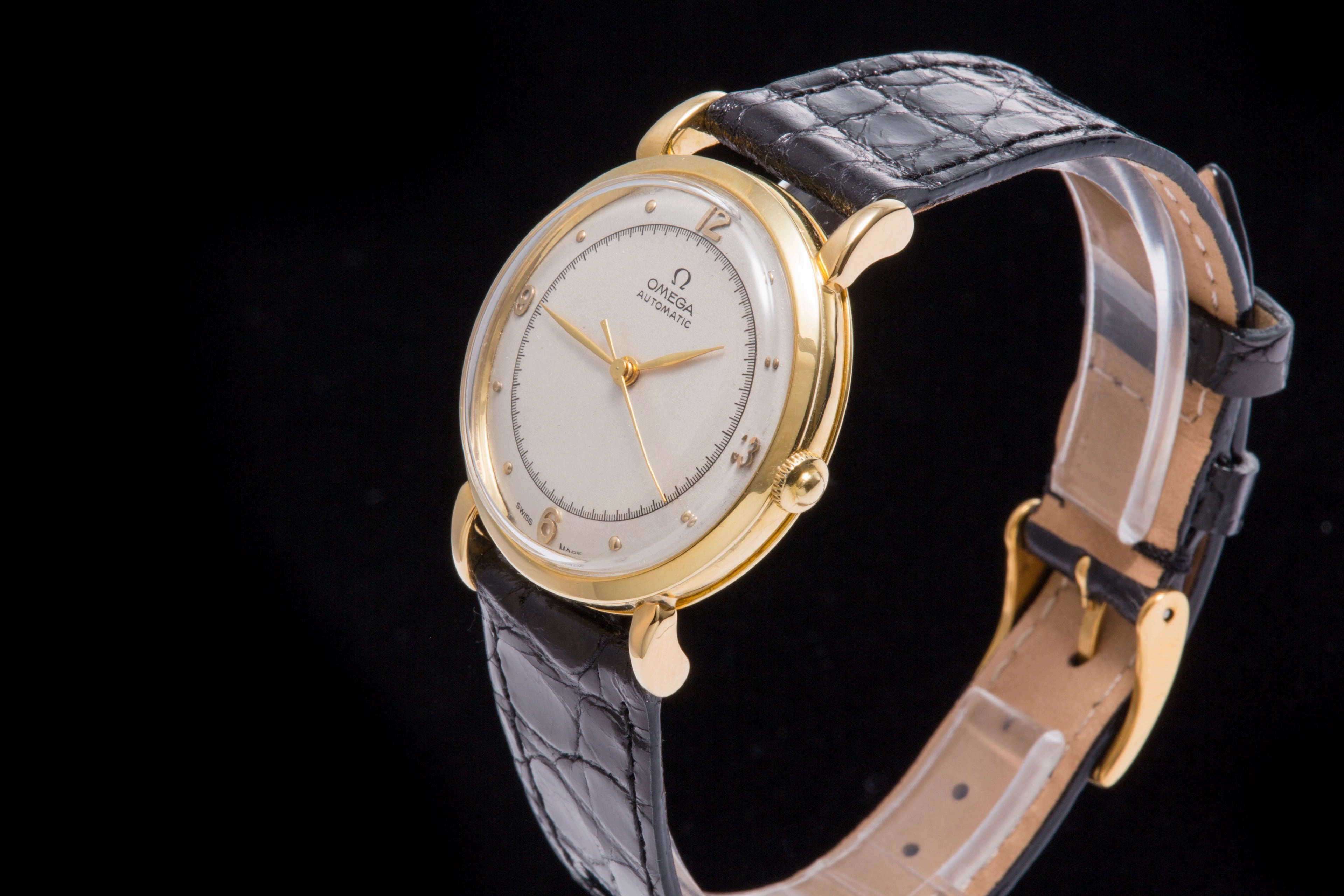 Omega 18ct gold gents automatic dress watch