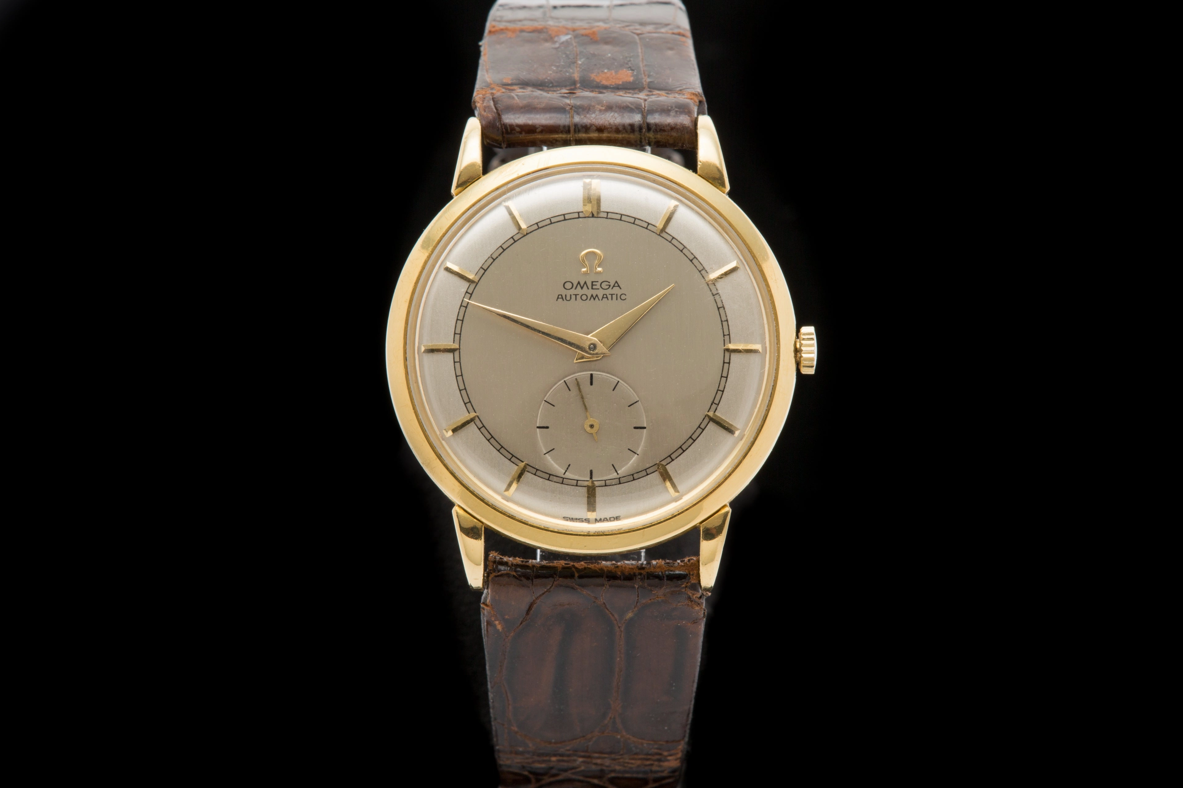 Omega 18ct gold vintage automatic dress watch
