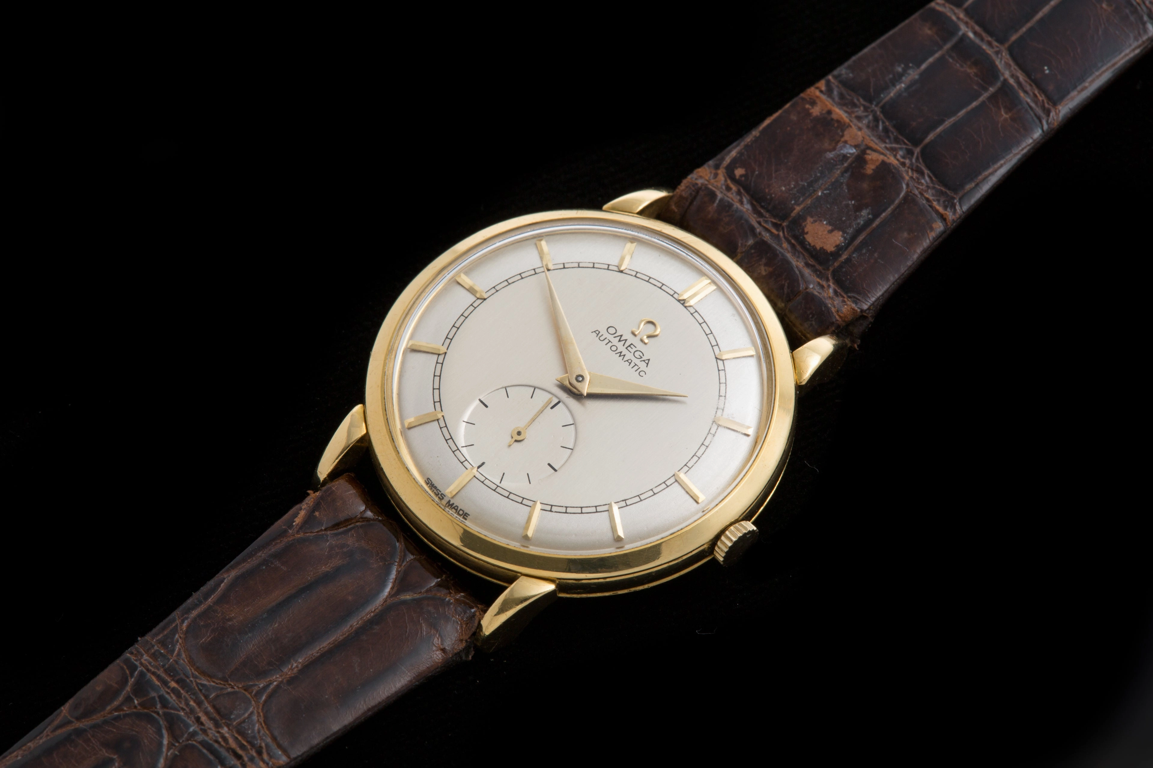 Omega 18ct gold vintage automatic dress watch