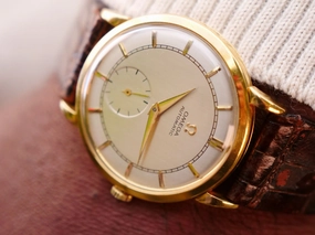 Omega 18ct gold vintage automatic dress watch