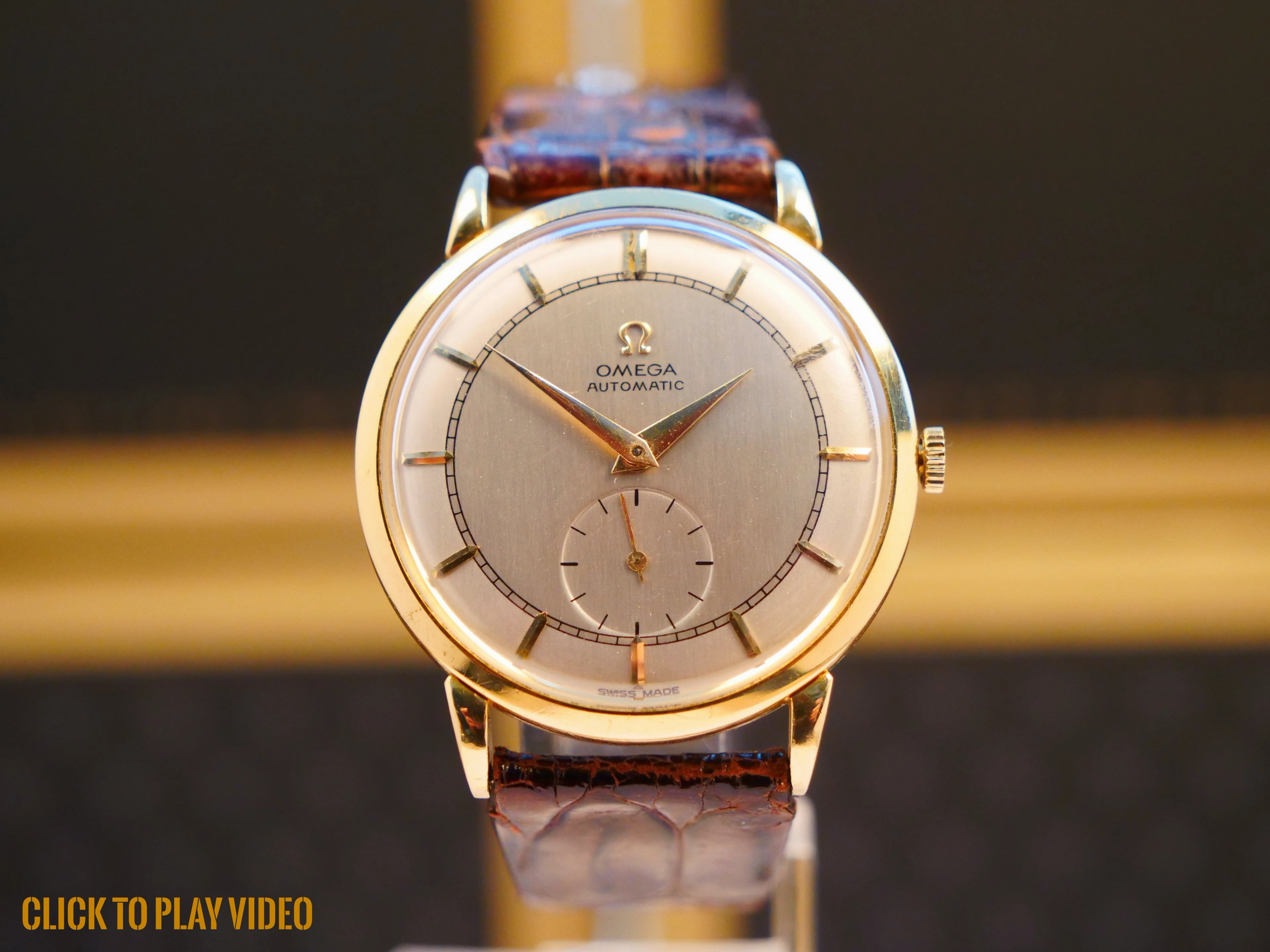 Omega 18ct gold vintage automatic dress watch