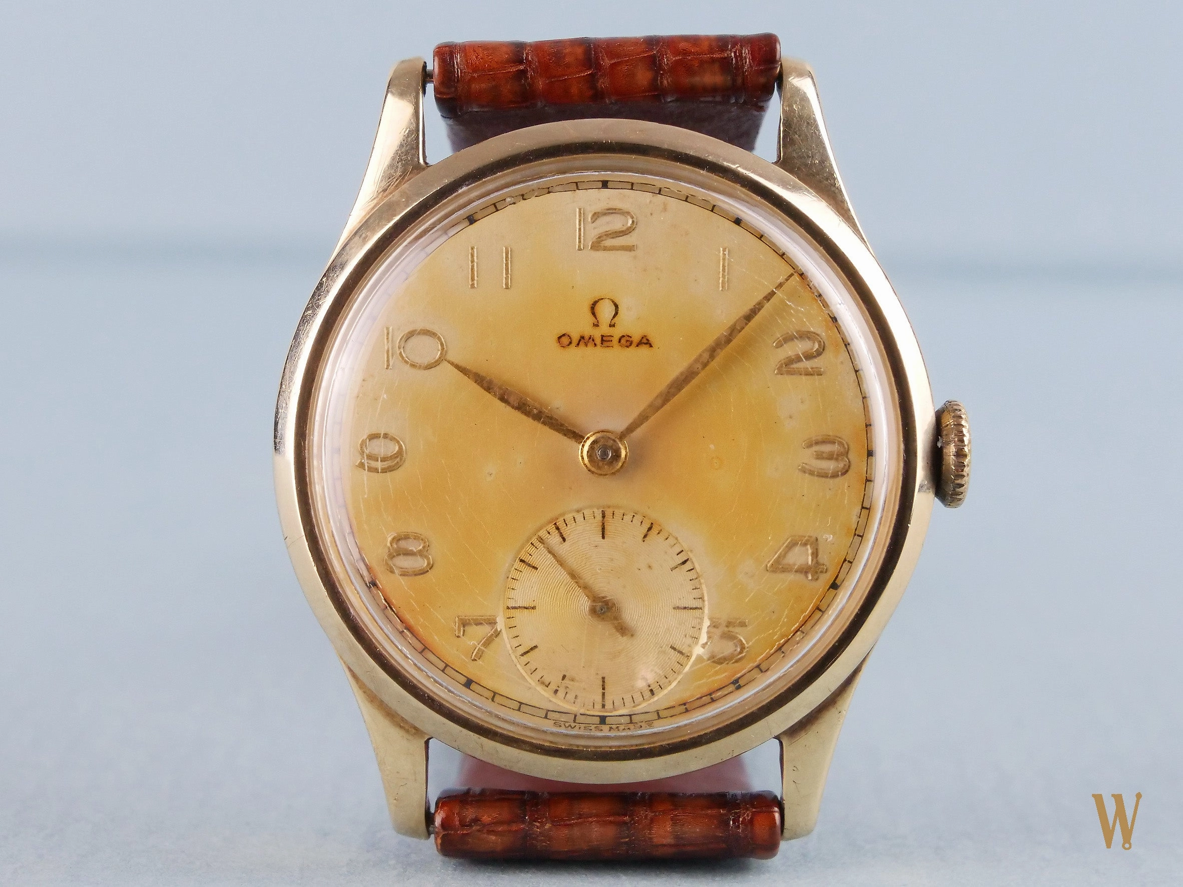 Omega 30T2 Solid Gold Dress Watch