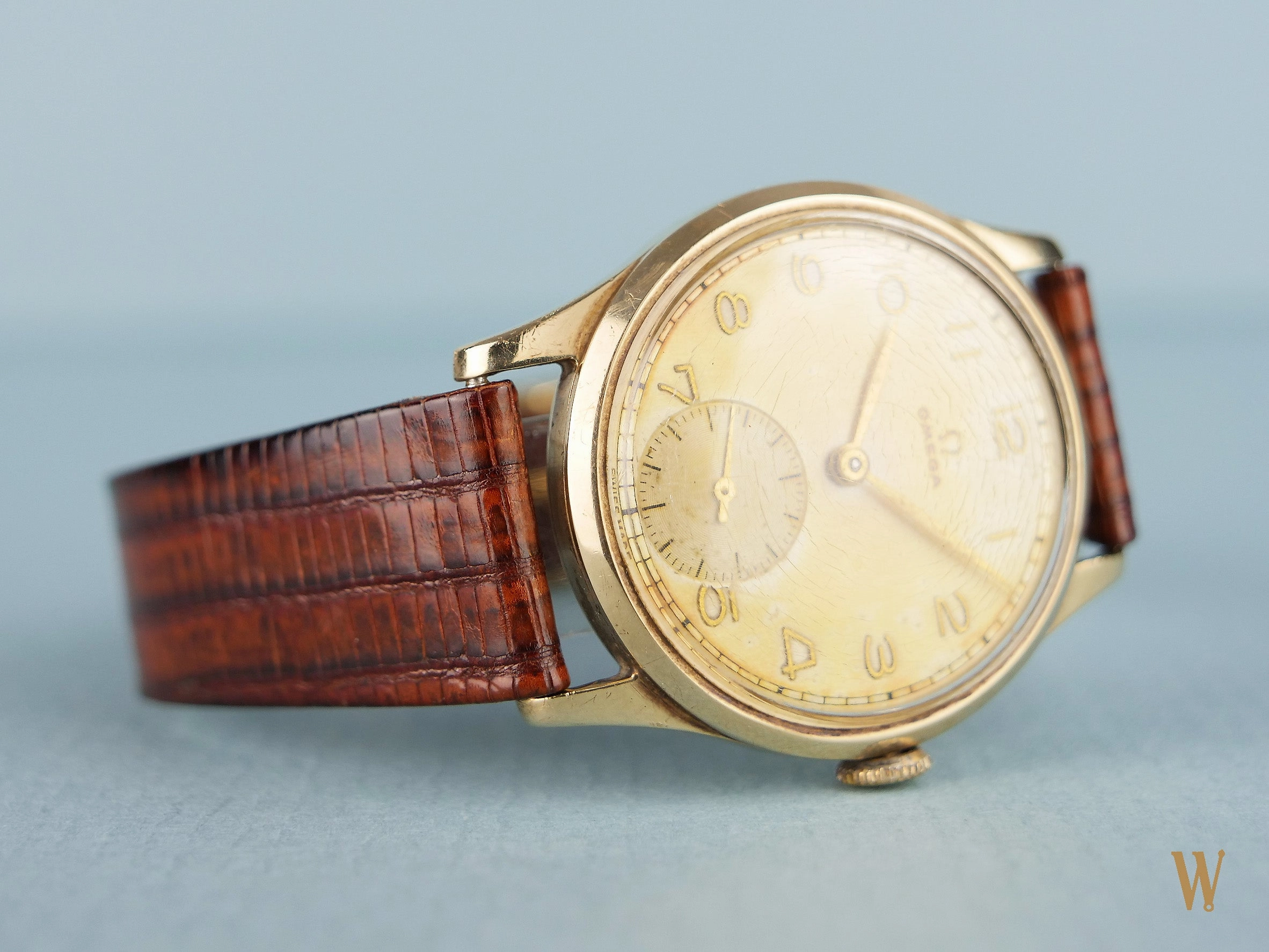 Omega 30T2 Solid Gold Dress Watch