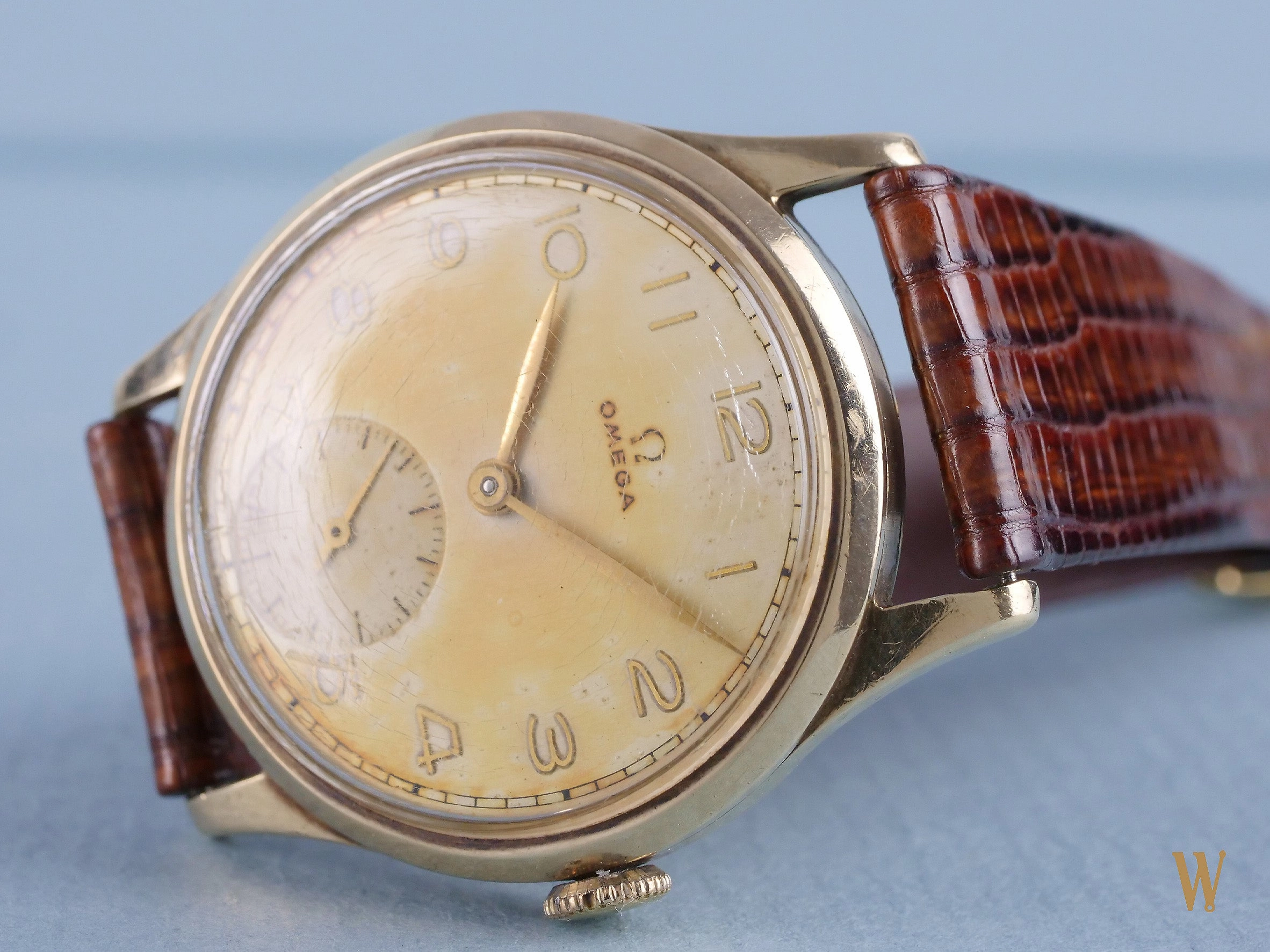 Omega 30T2 Solid Gold Dress Watch