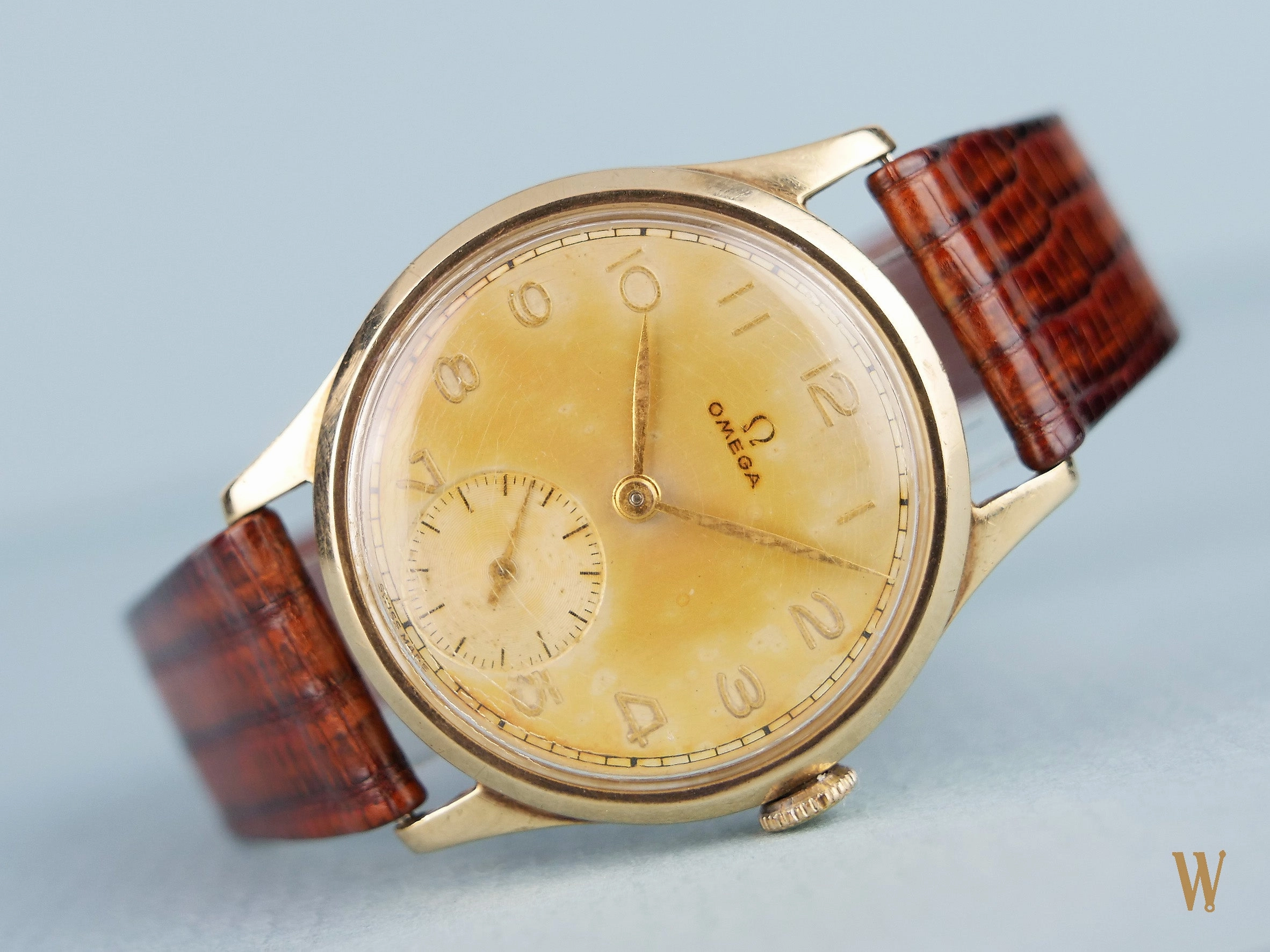 Omega 30T2 Solid Gold Dress Watch