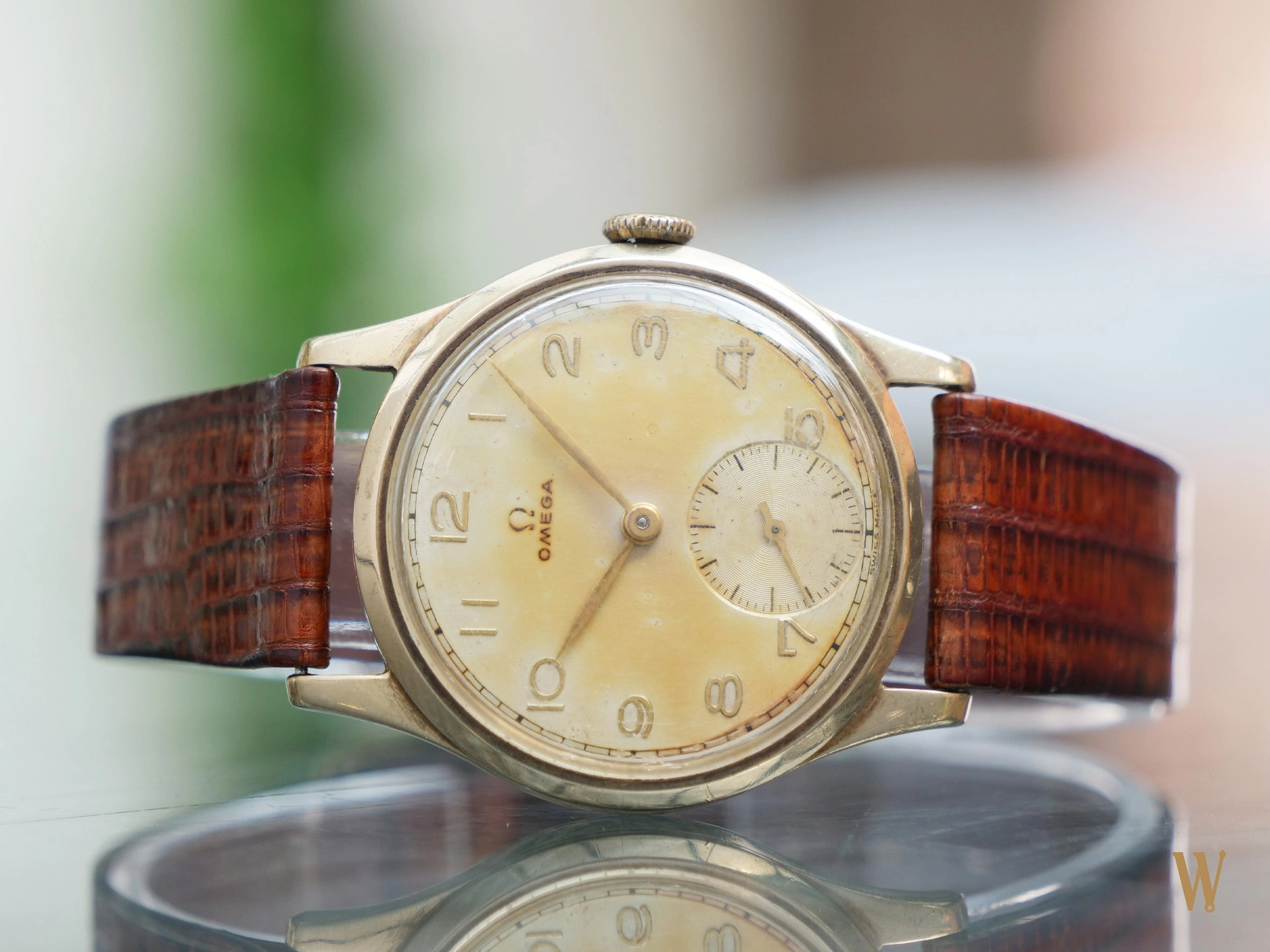 Omega 30T2 Solid Gold Dress Watch