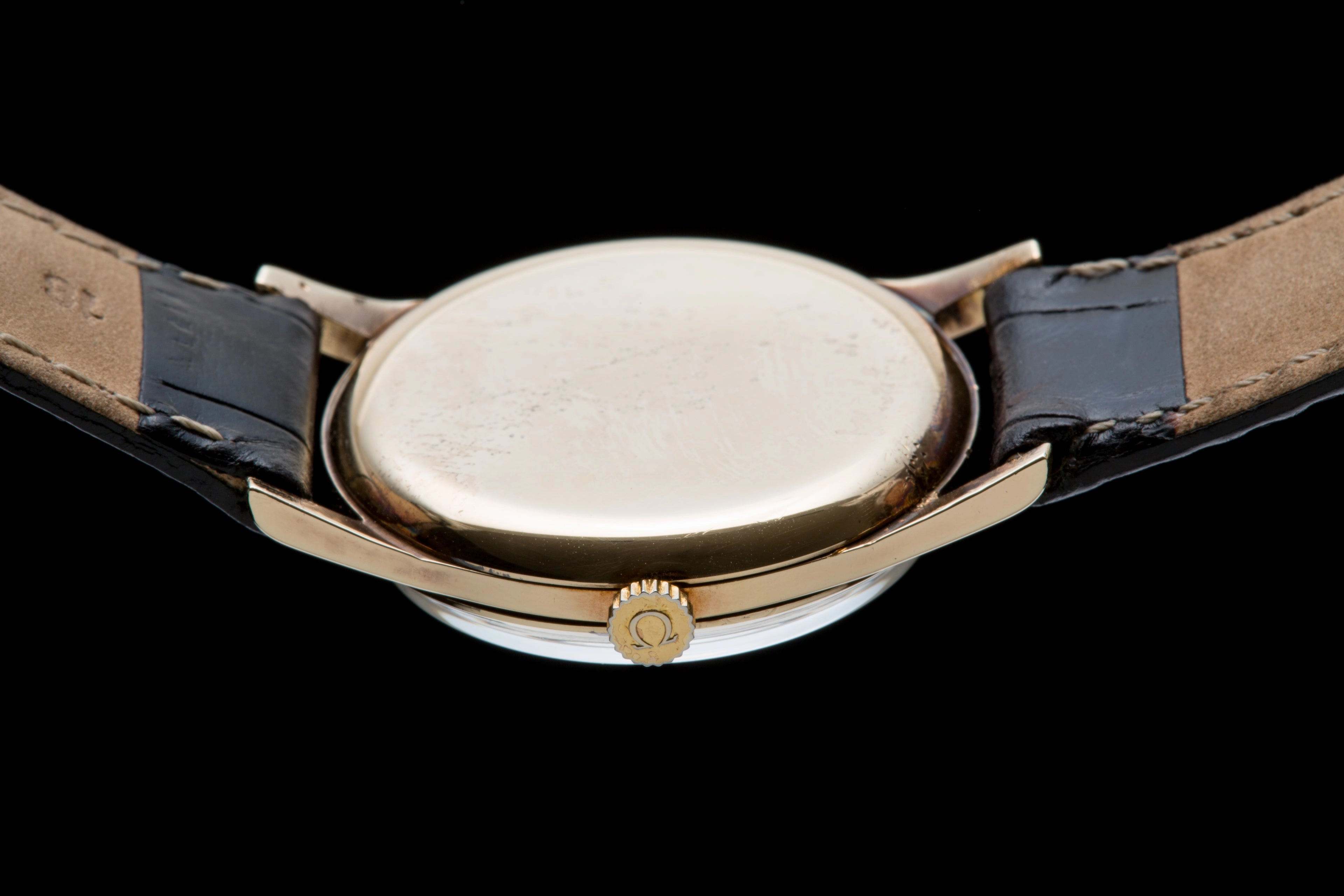 Omega 9 ct gold gents dress watch