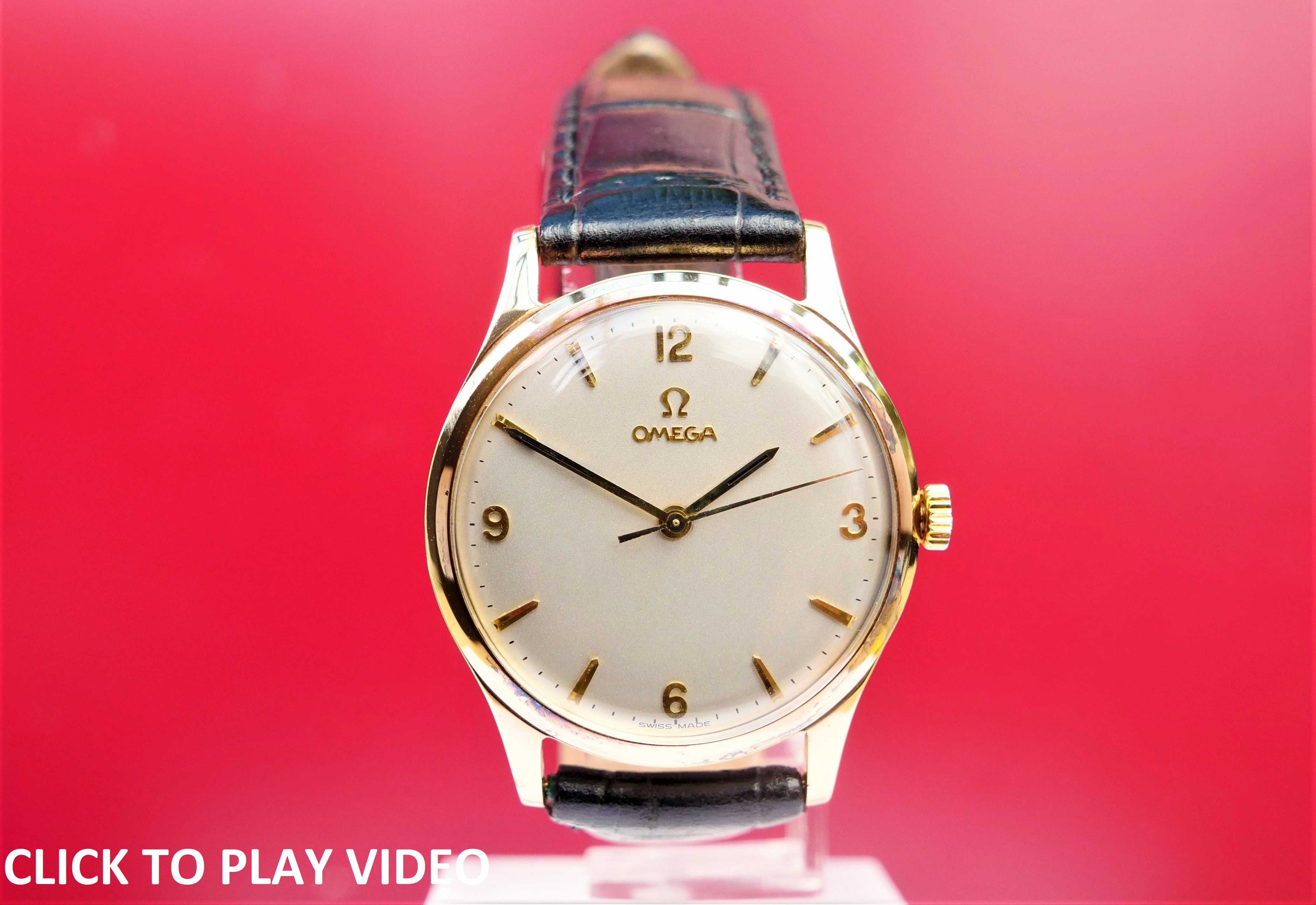 Omega 9 ct gold gents dress watch