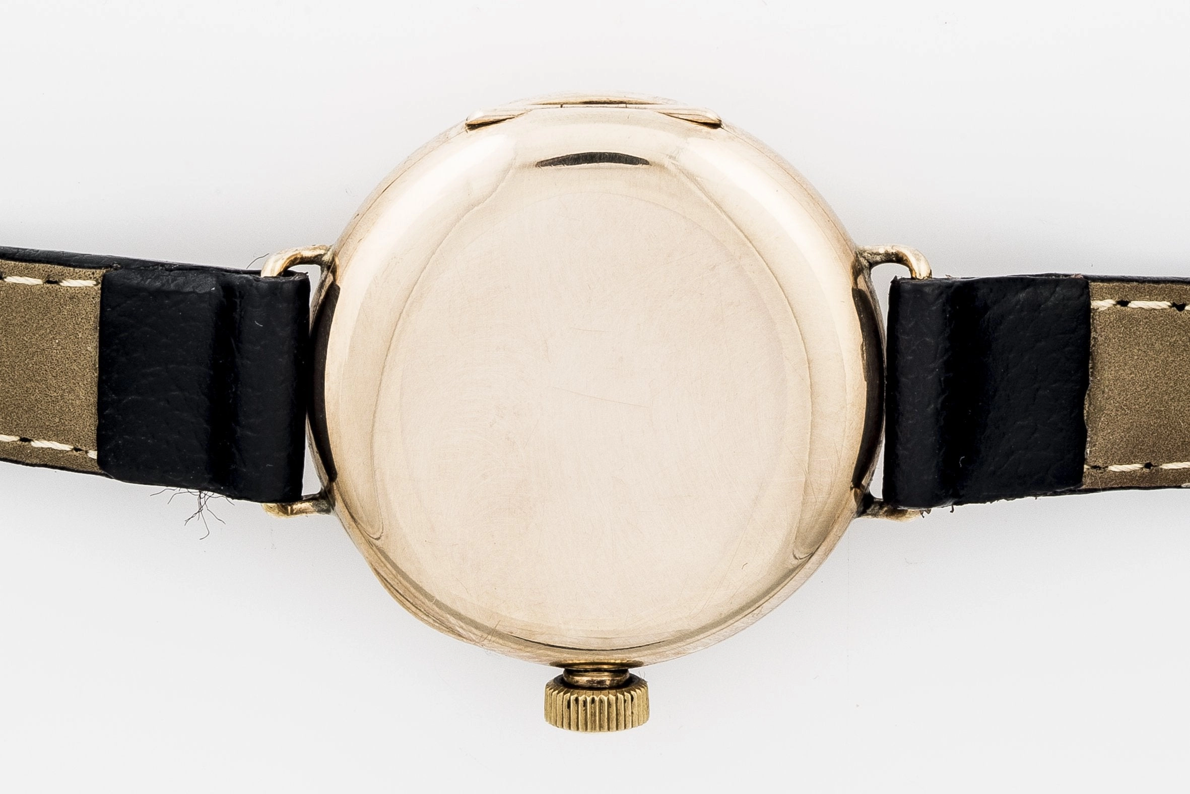 Omega 9ct Gold trench watch sold