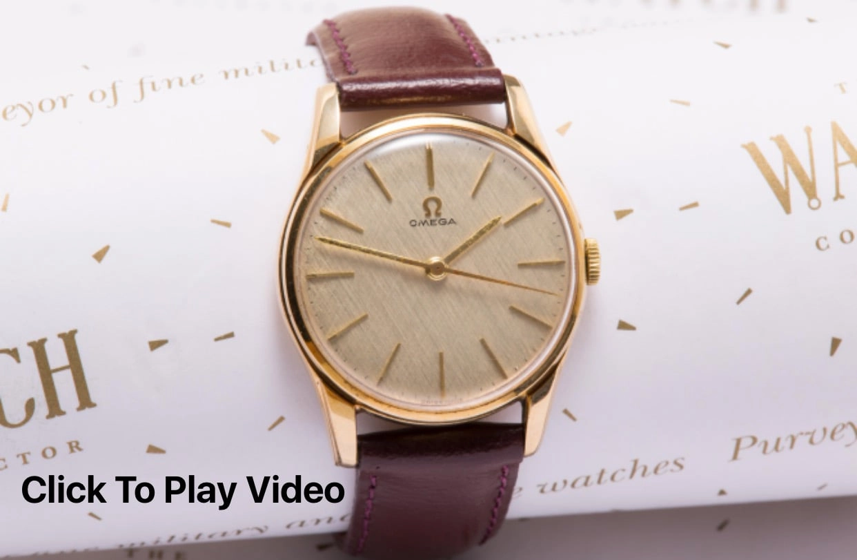 Omega 9ct gold vintage dress watch