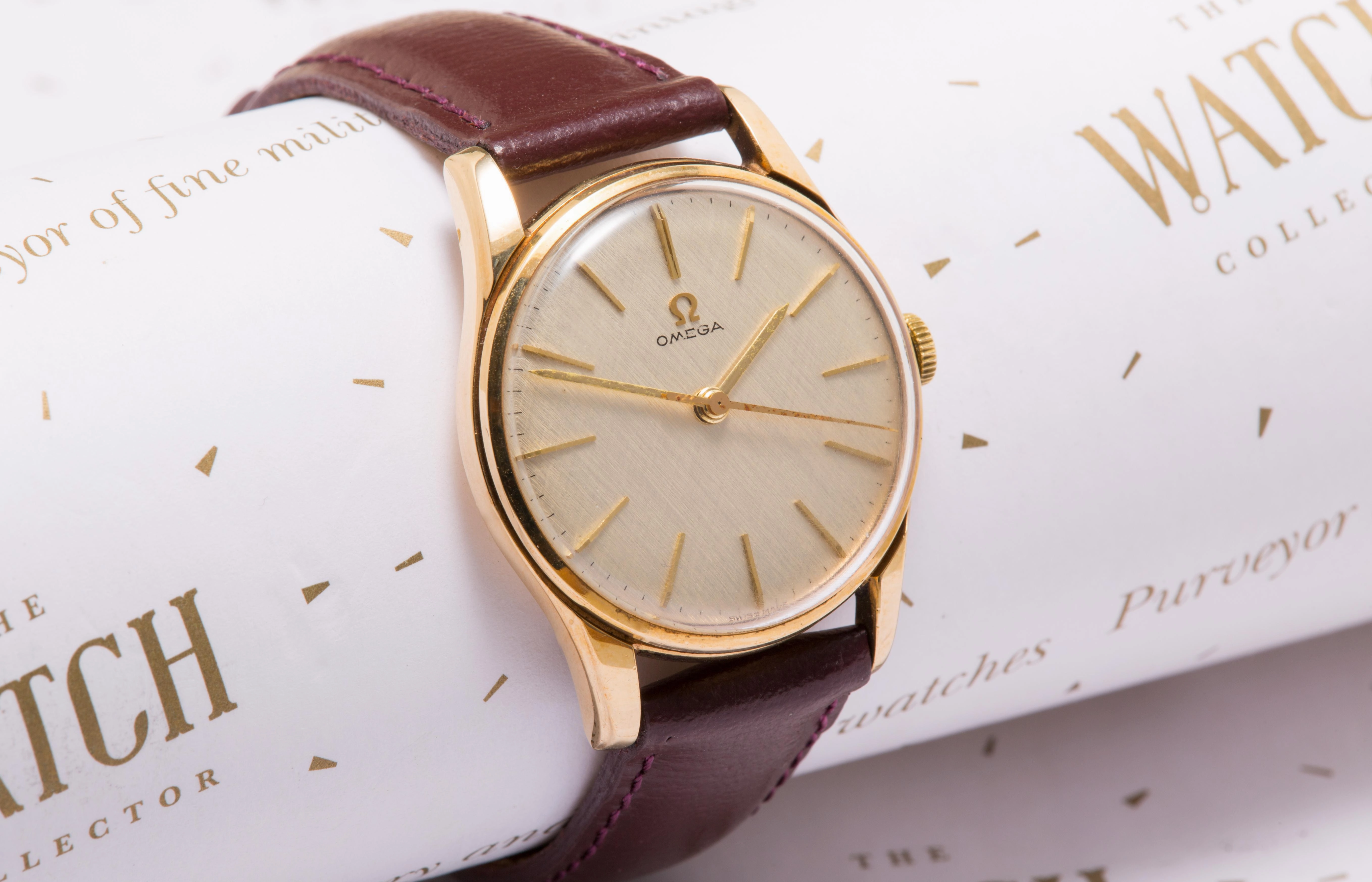 Omega 9ct gold vintage dress watch