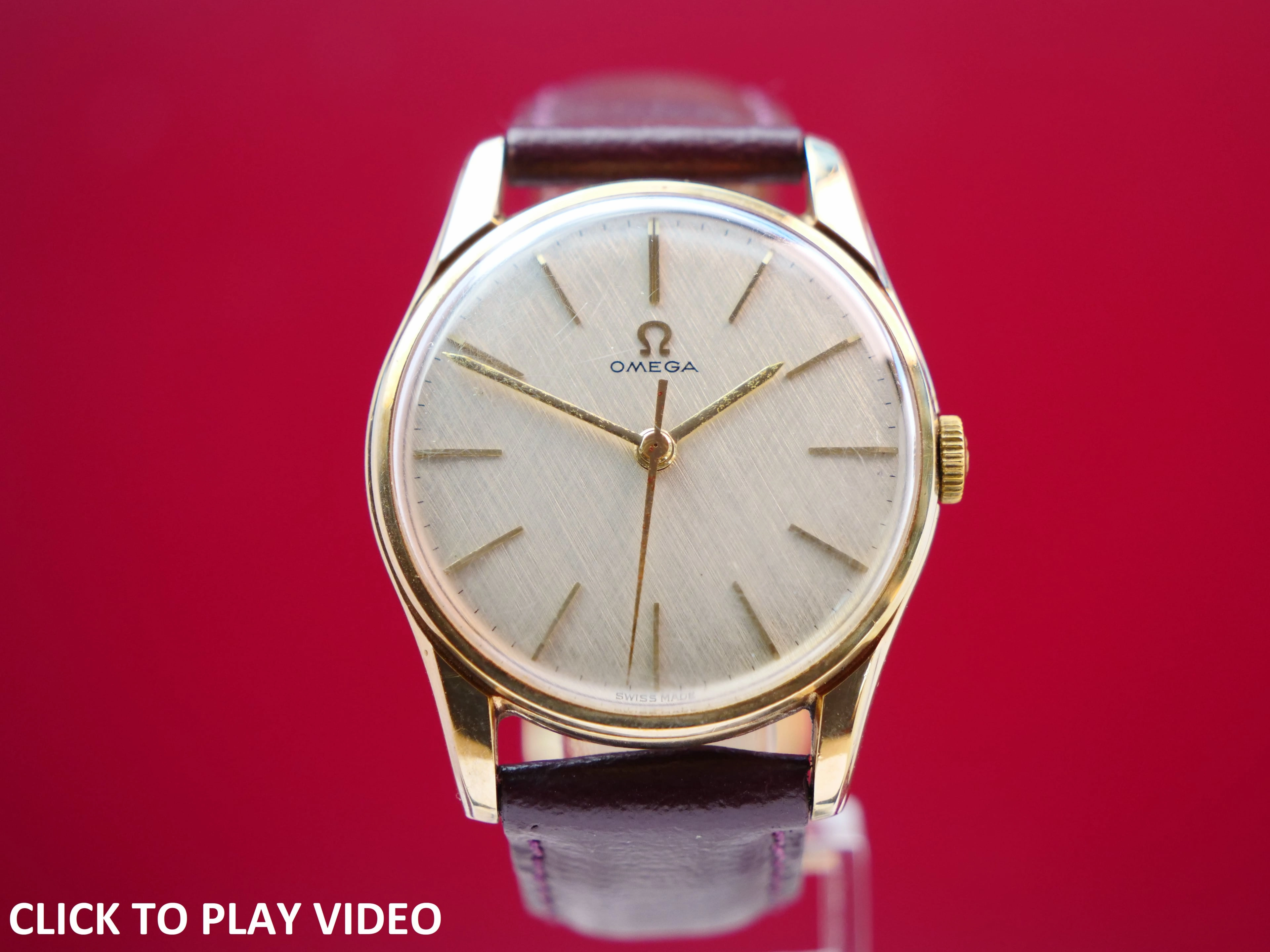 Omega 9ct gold vintage dress watch