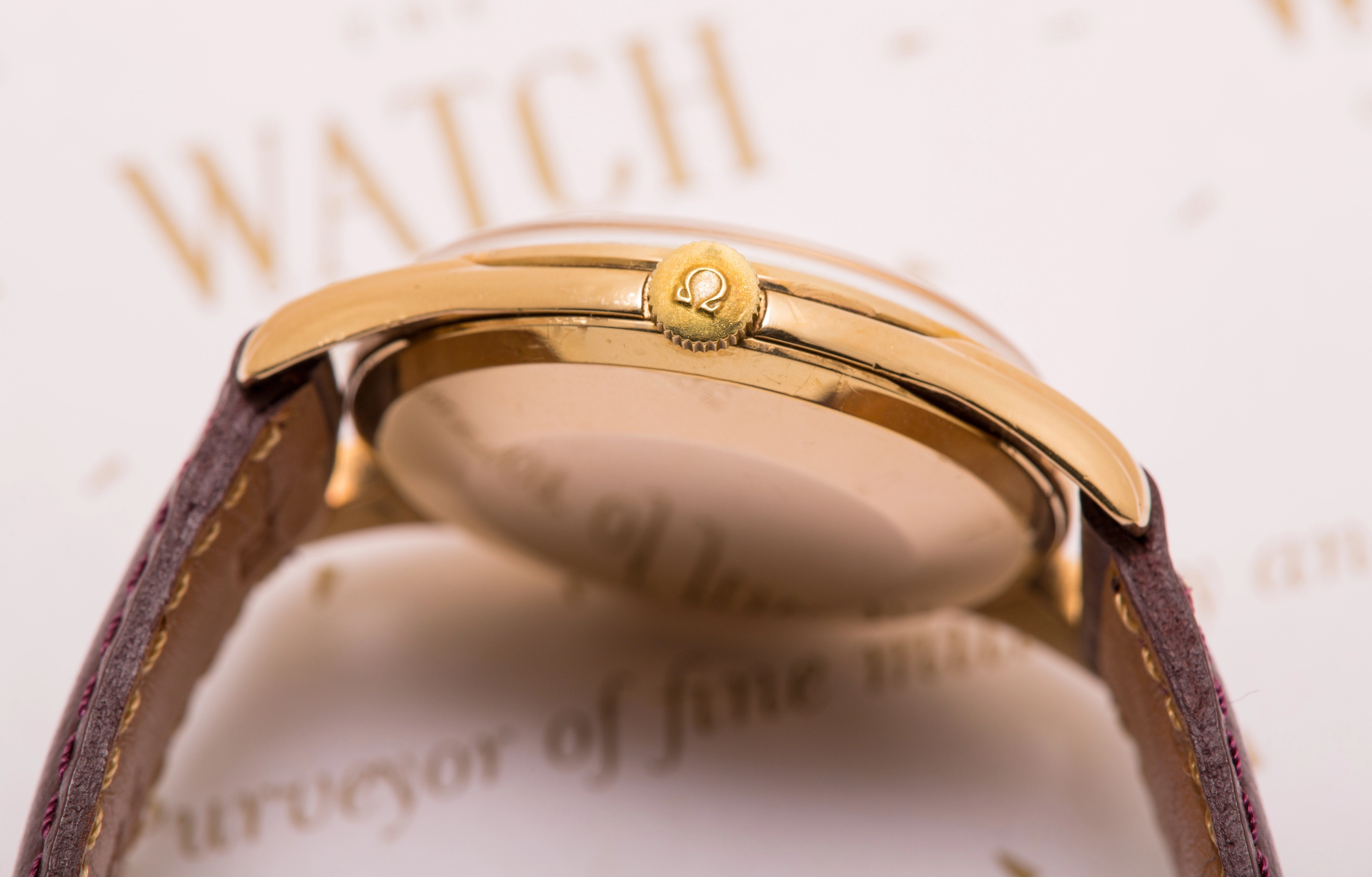 Omega 9ct gold vintage dress watch