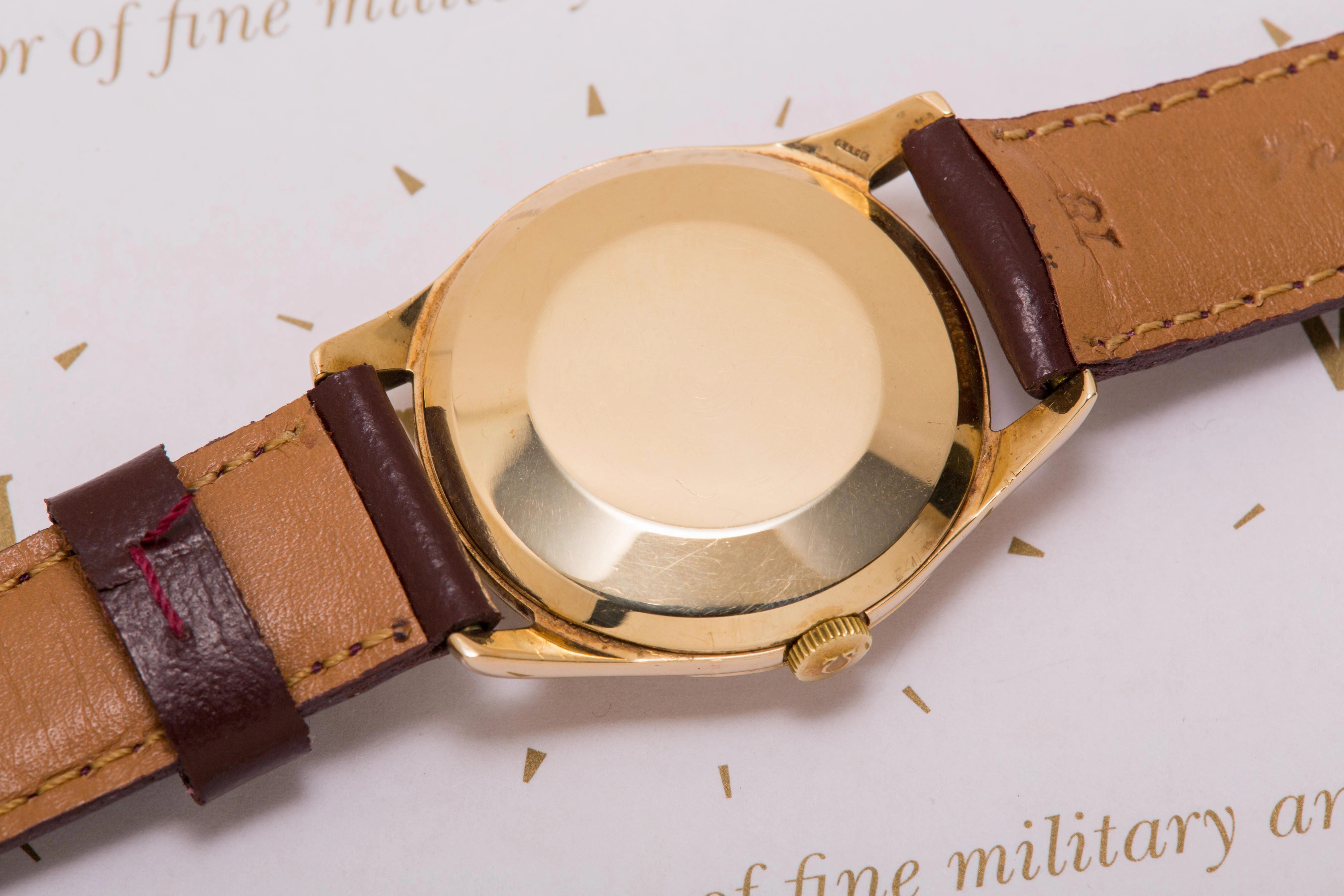 Omega 9ct gold vintage dress watch