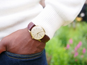 Omega 9ct gold vintage dress watch