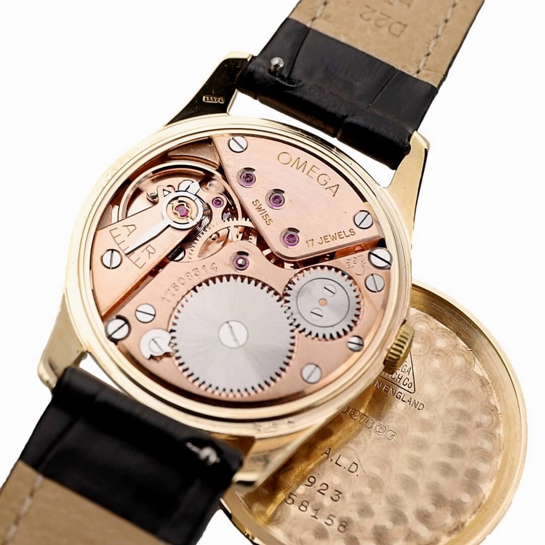Omega 9k Gold Dress Watch, 1959