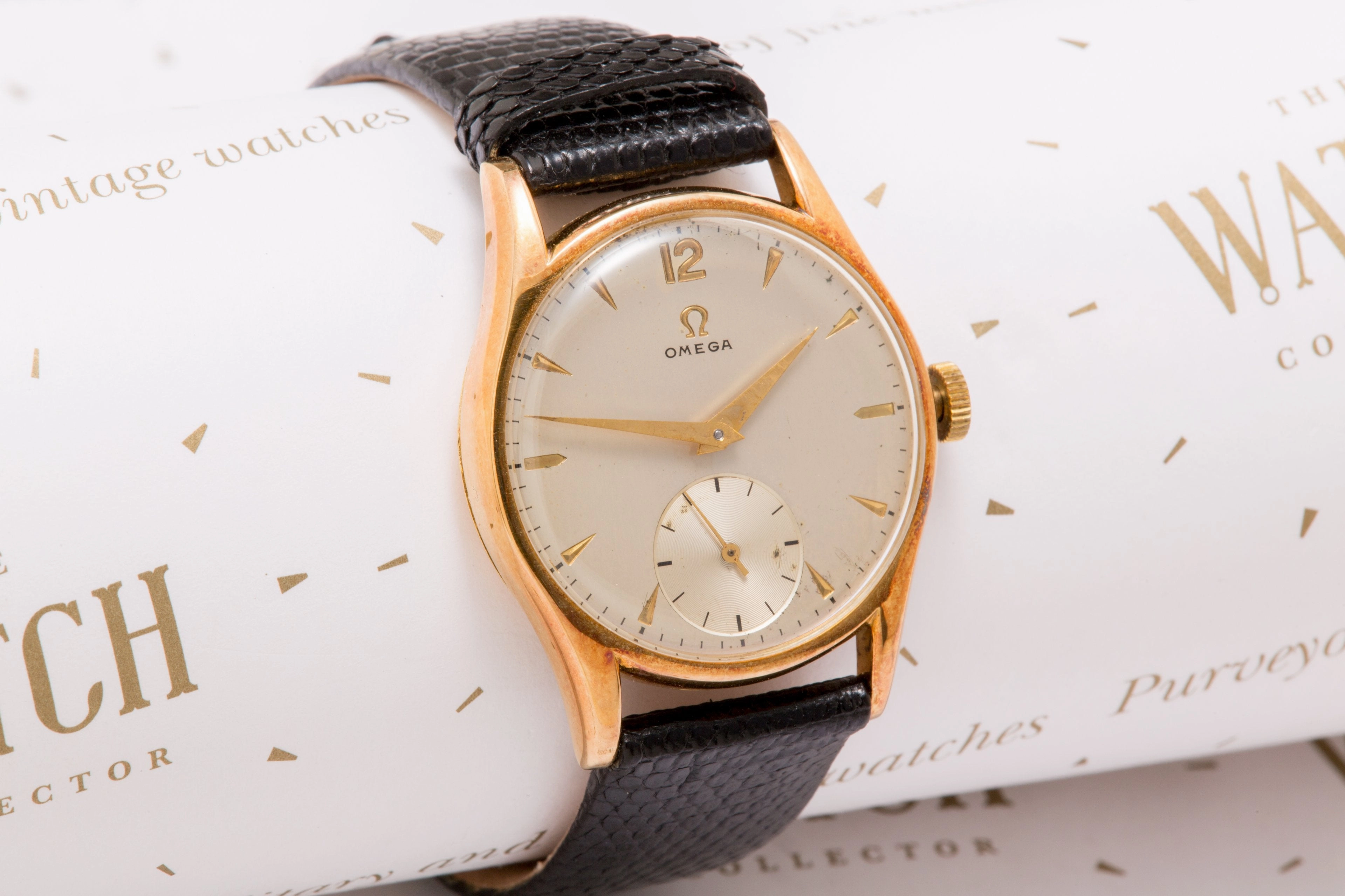 Omega Cal 265 "Tressor" solid 14 ct gold SOLD