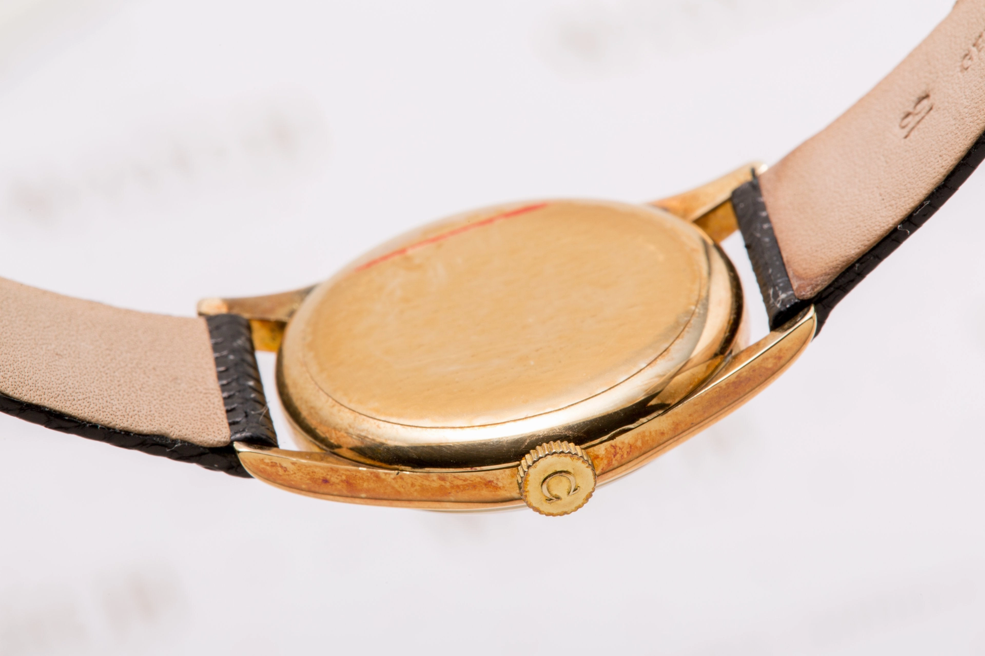 Omega Cal 265 "Tressor" solid 14 ct gold SOLD