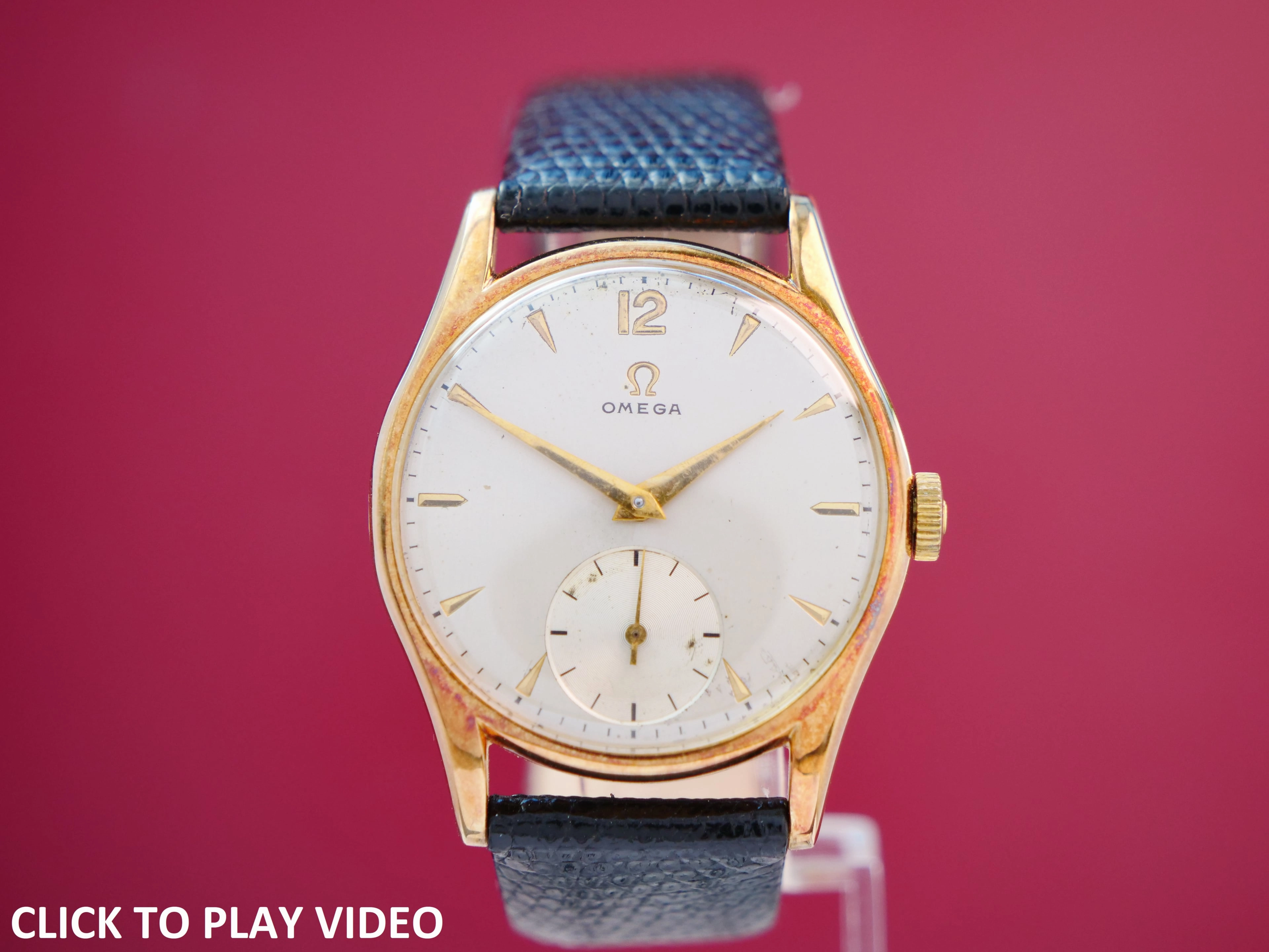 Omega Cal 265 "Tressor" solid 14 ct gold SOLD