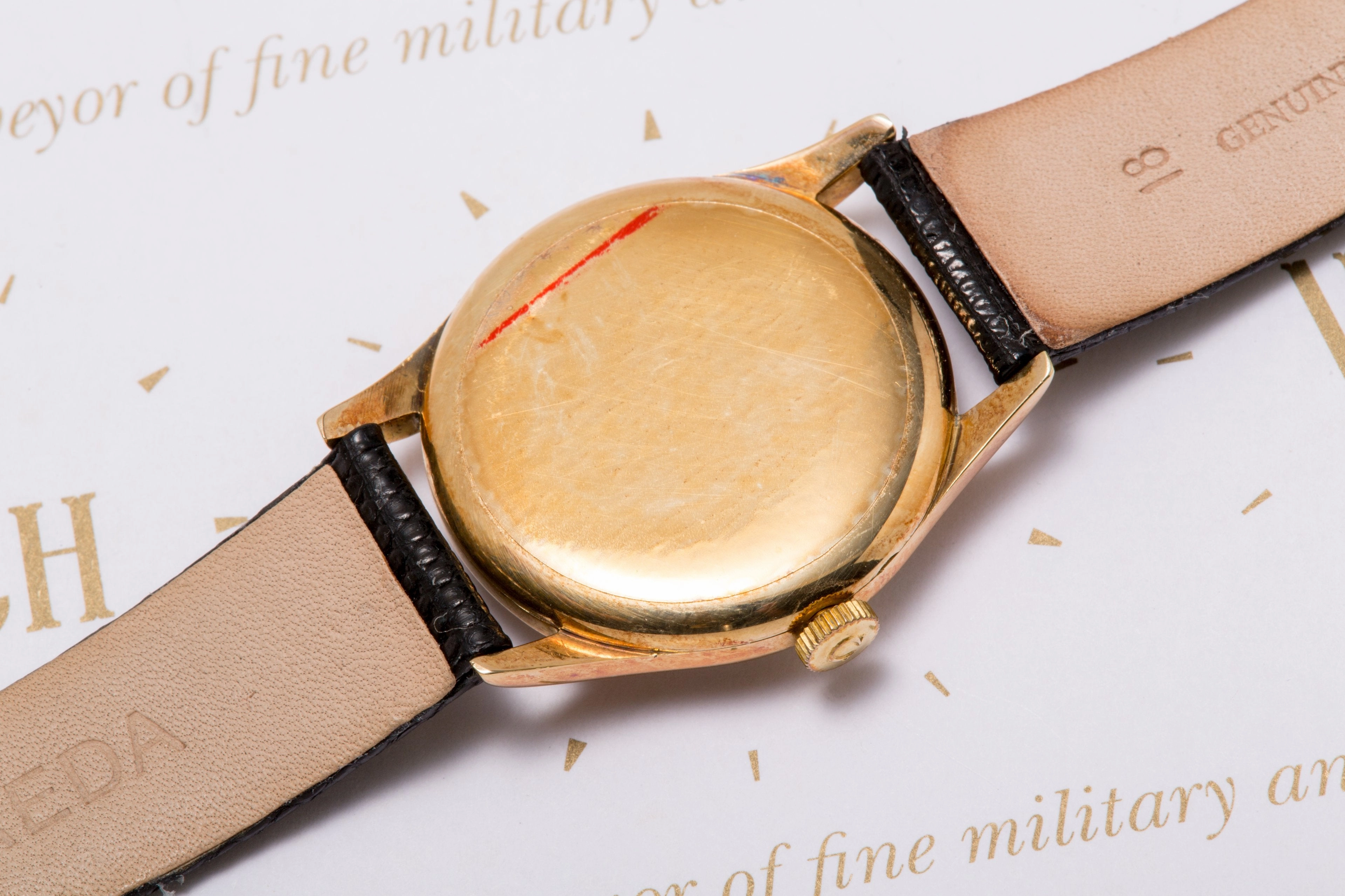 Omega Cal 265 "Tressor" solid 14 ct gold SOLD