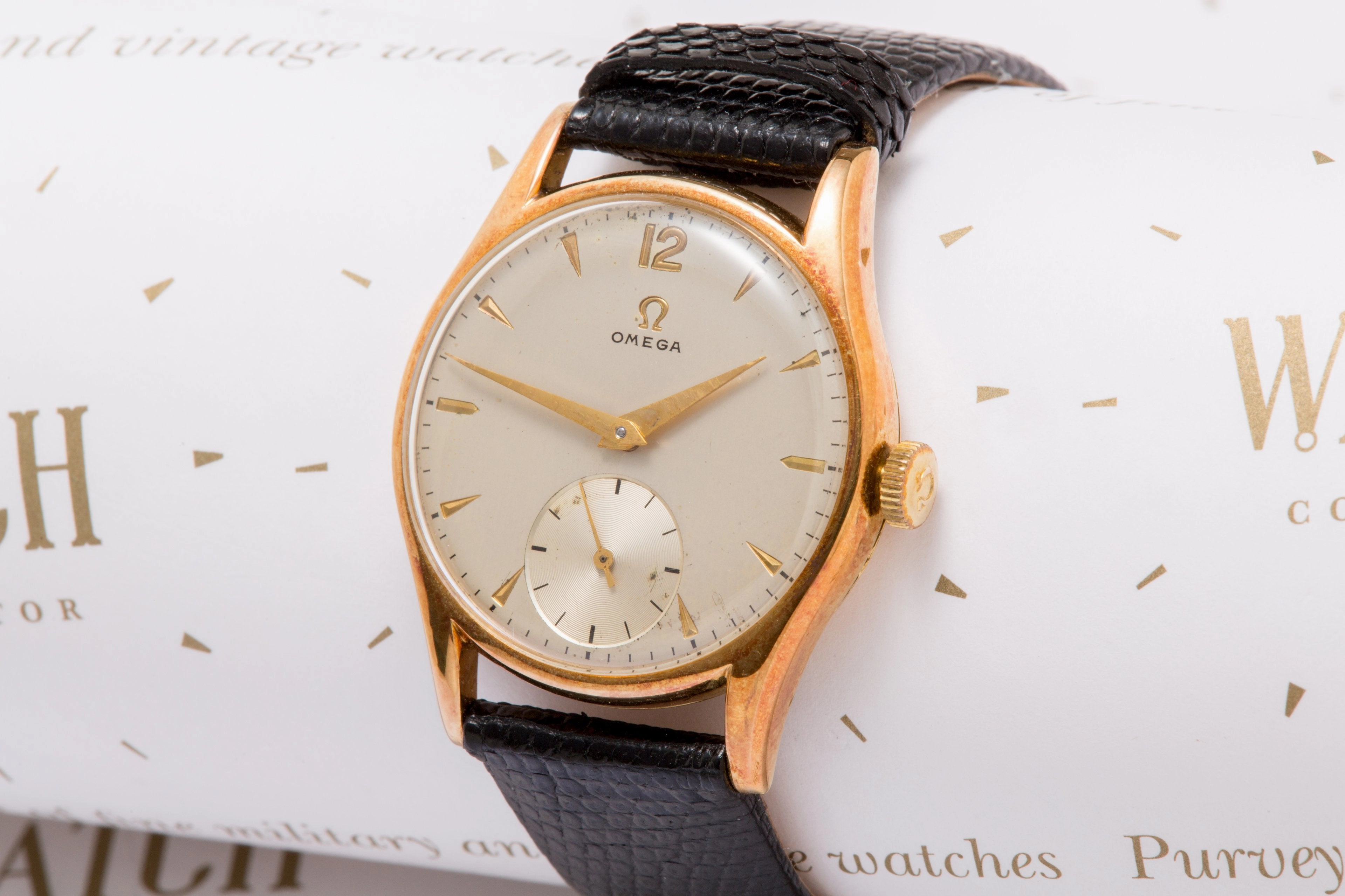 Omega Cal 265 "Tressor" solid 14 ct gold SOLD