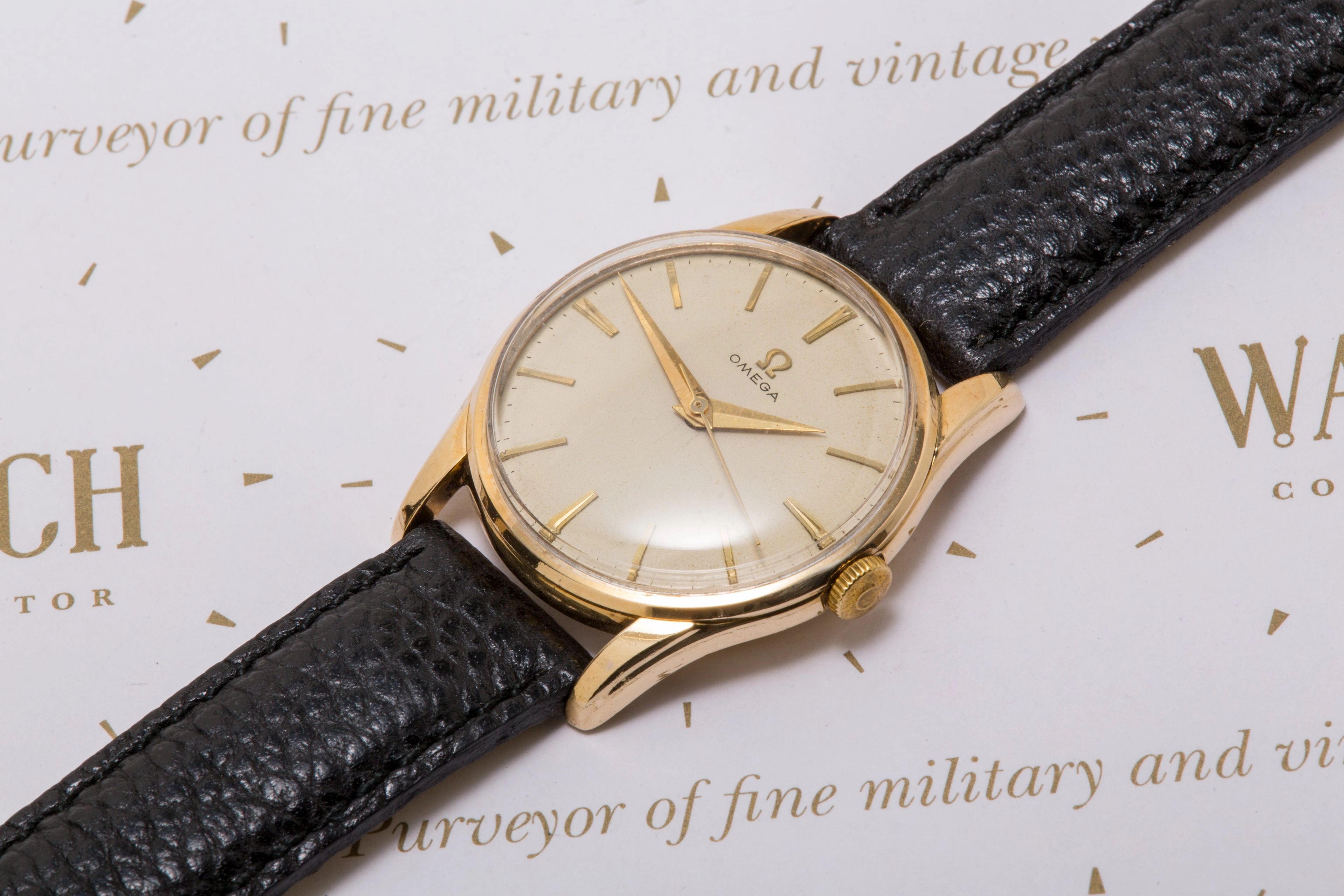 Omega Cal 286  9 ct Gold Denison case - SOLD
