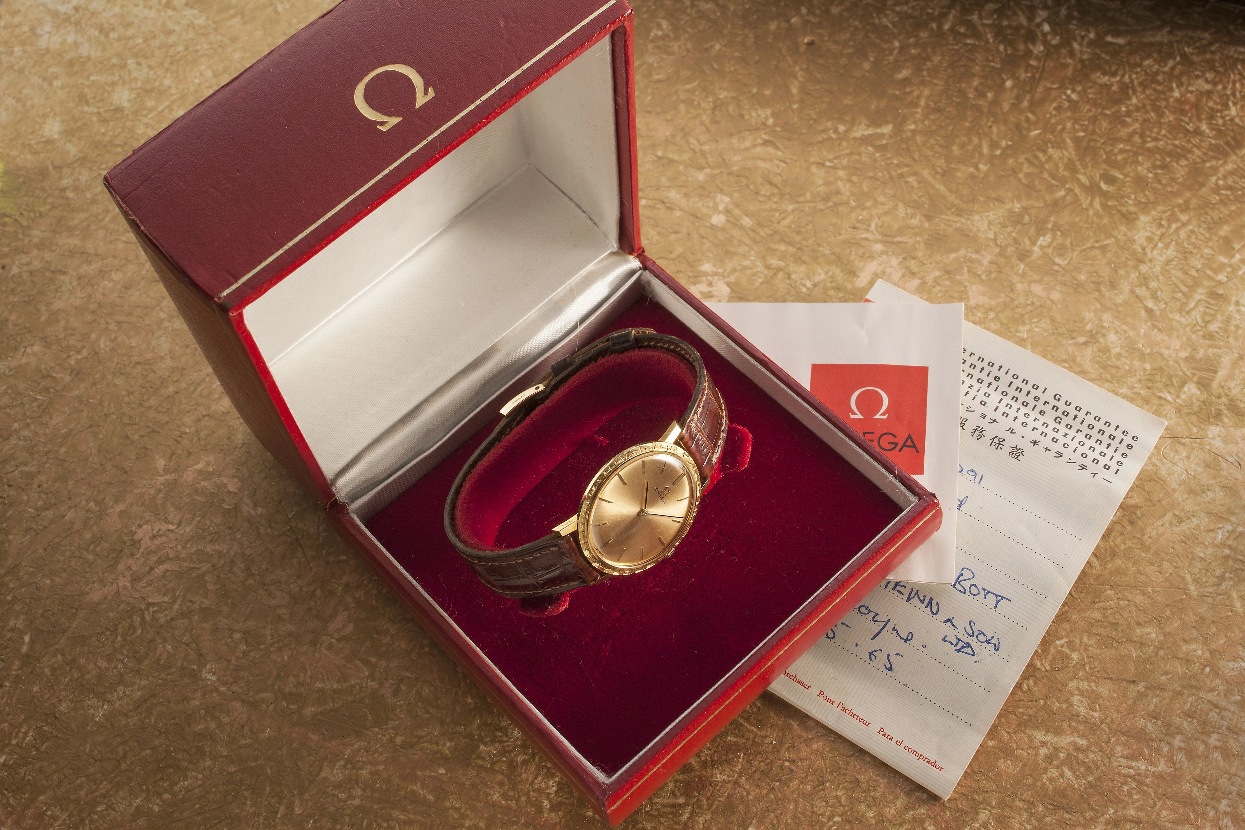 Omega Cal 620 18ct gold SOLD
