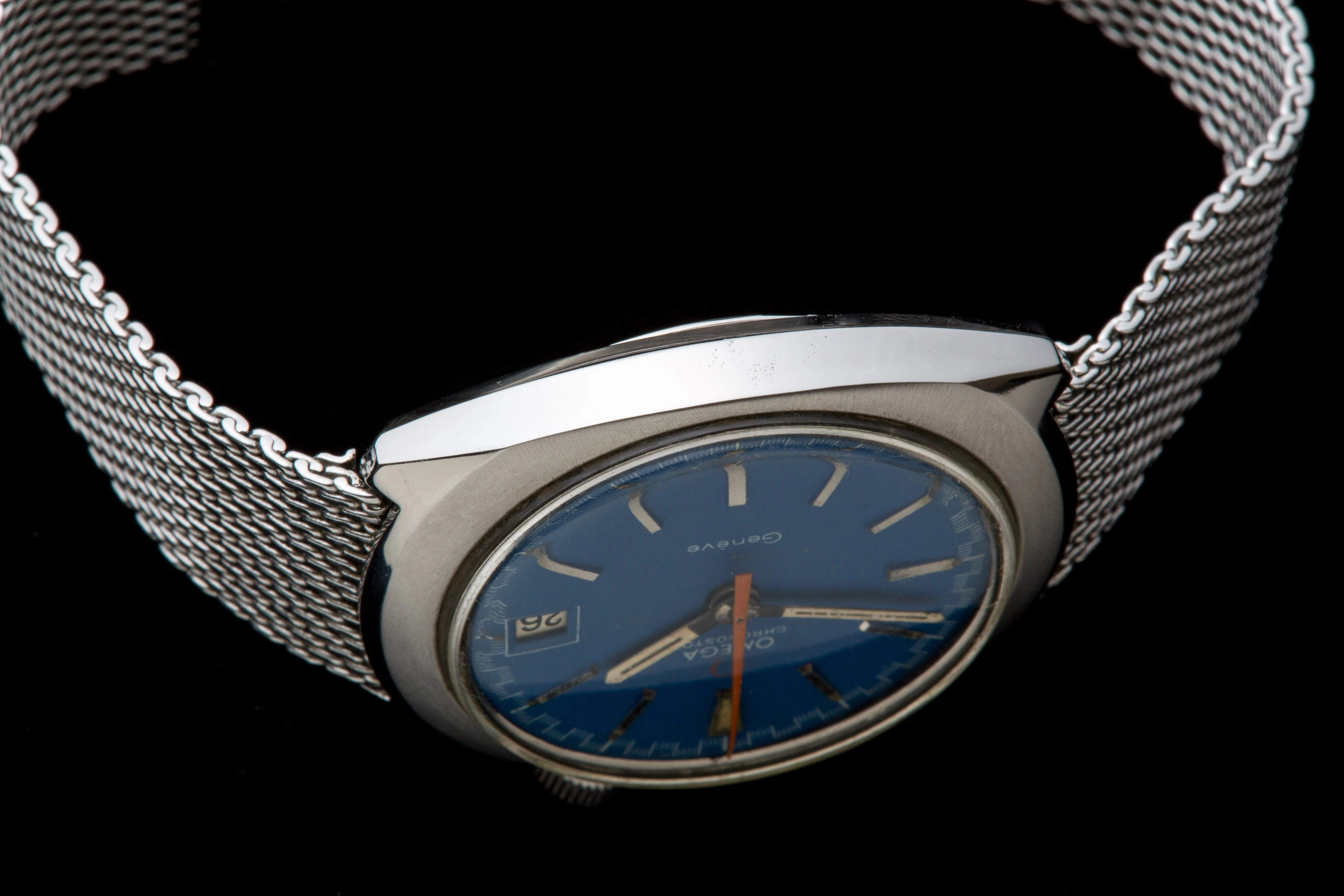 Omega Chronostop Driver rare blue dial
